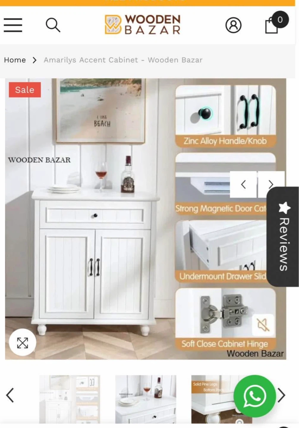Wooden Bazar Amarilys Accent Cabinet - photo 3