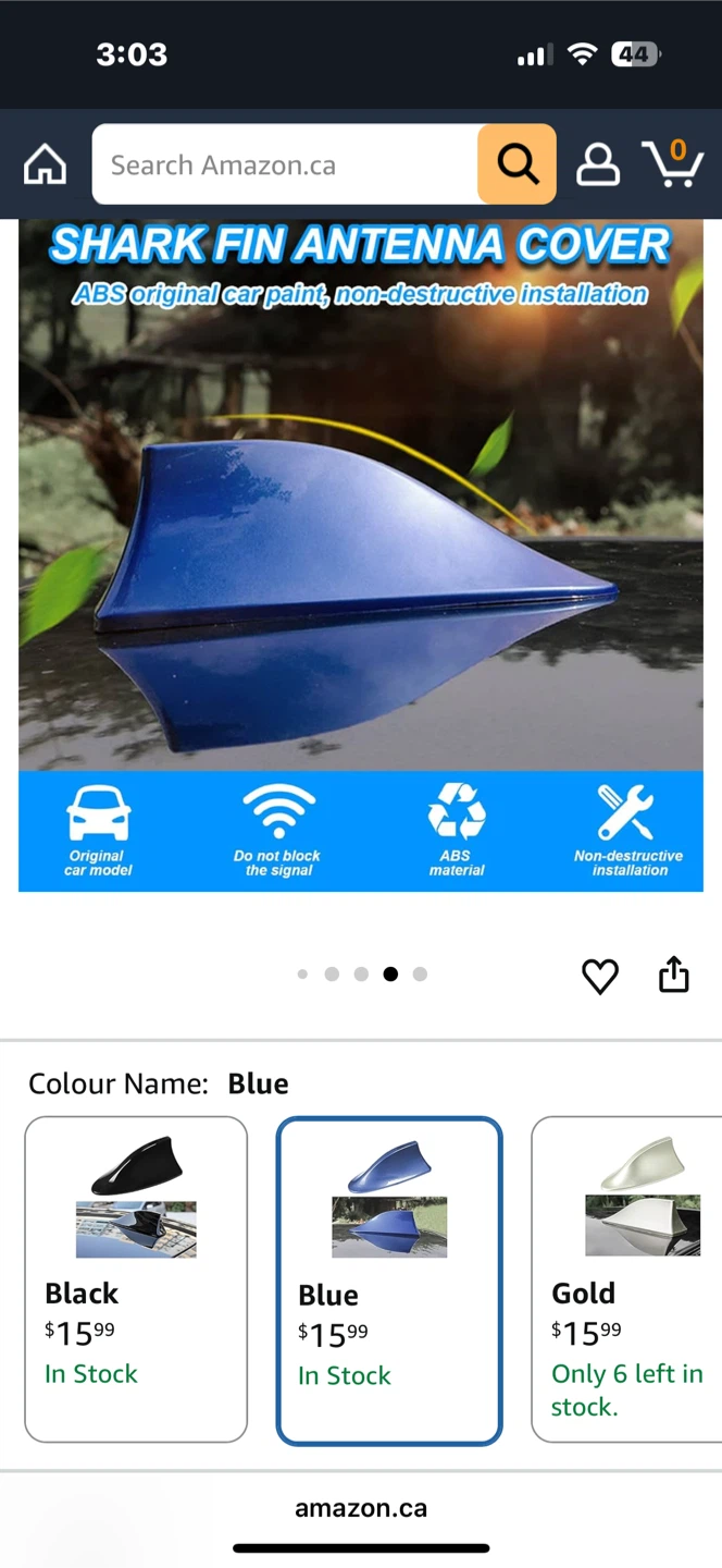 Blue Shark Fin Antenna Cover - photo 5