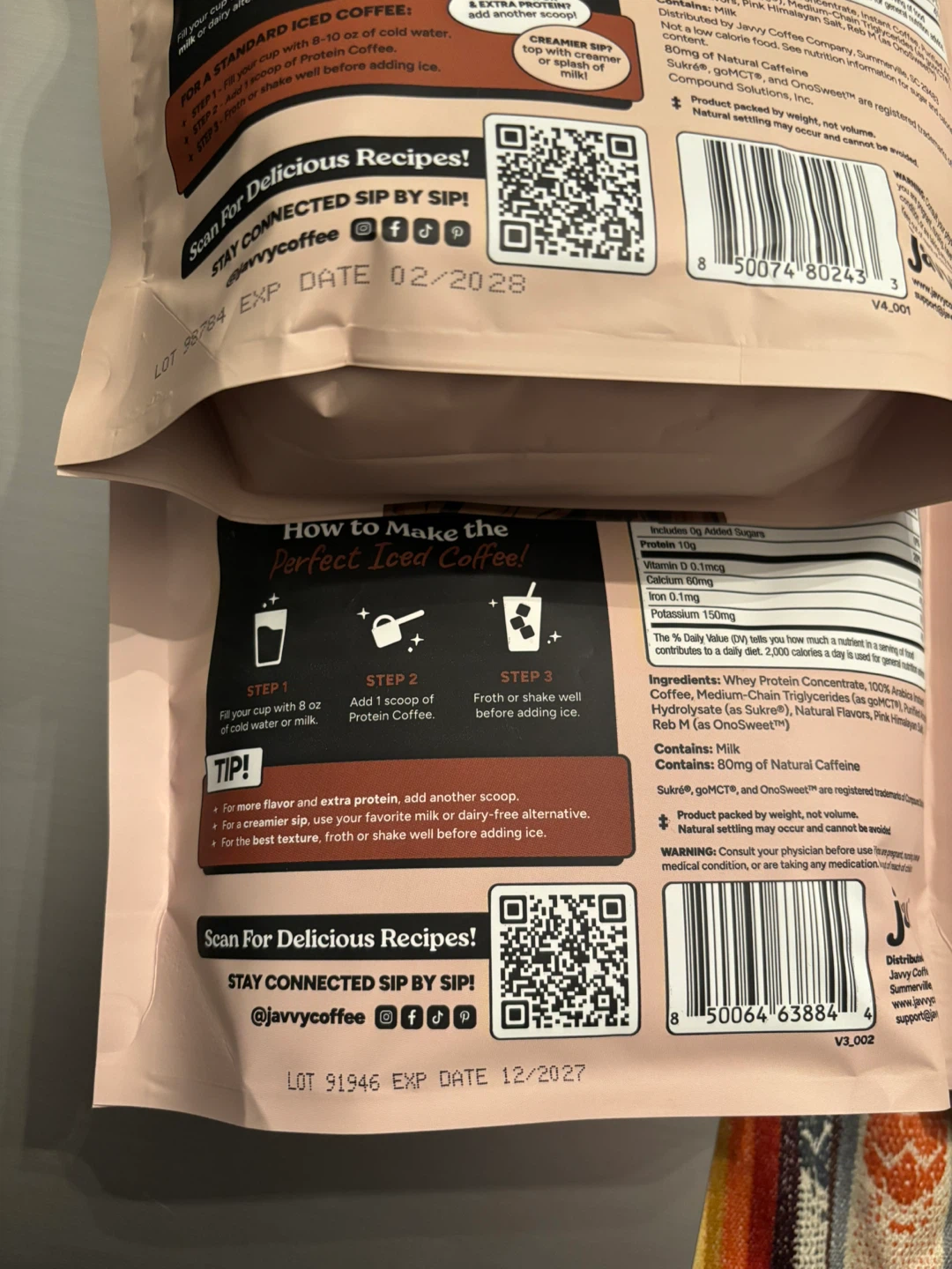 Javvy Protein Coffee - Hazelnut & Mocha Flavours (2 Pouches) - photo 5
