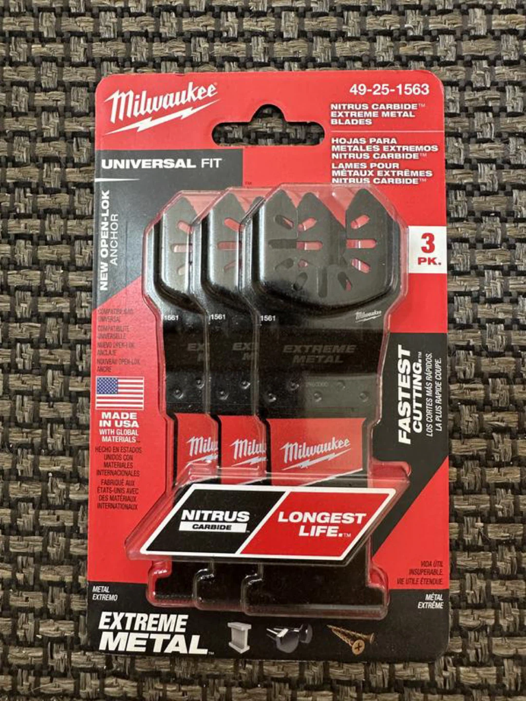 Milwaukee Nitrus Carbide Extreme Metal Blades - 3 PK(Read Bio)