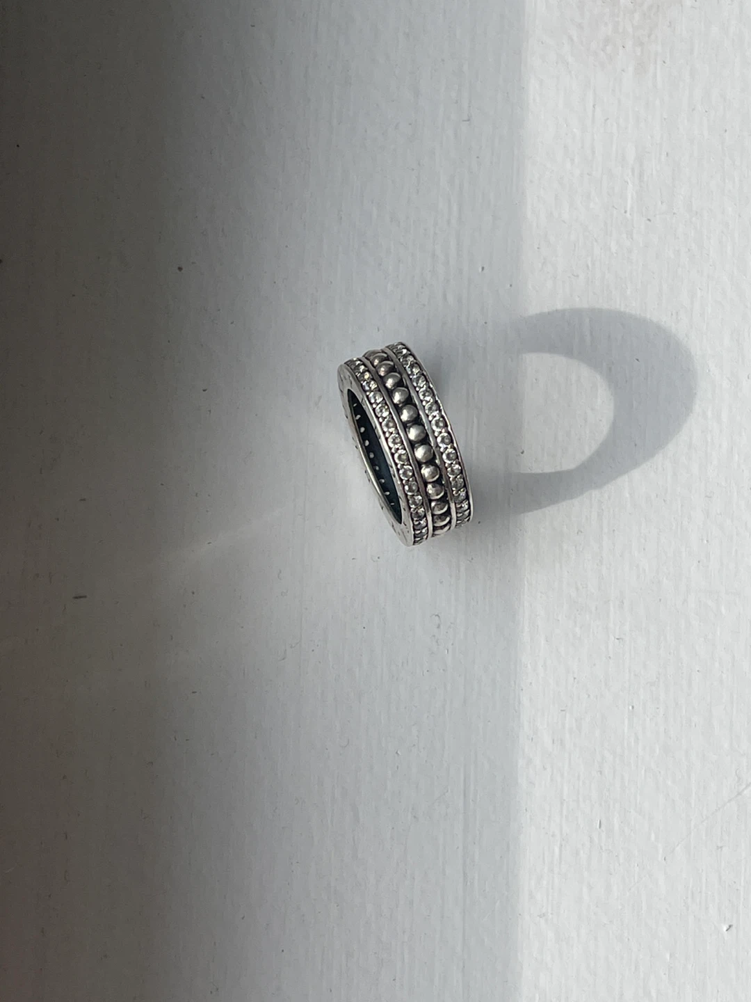 Pandora 925 Silver Ring with crystal - photo 5