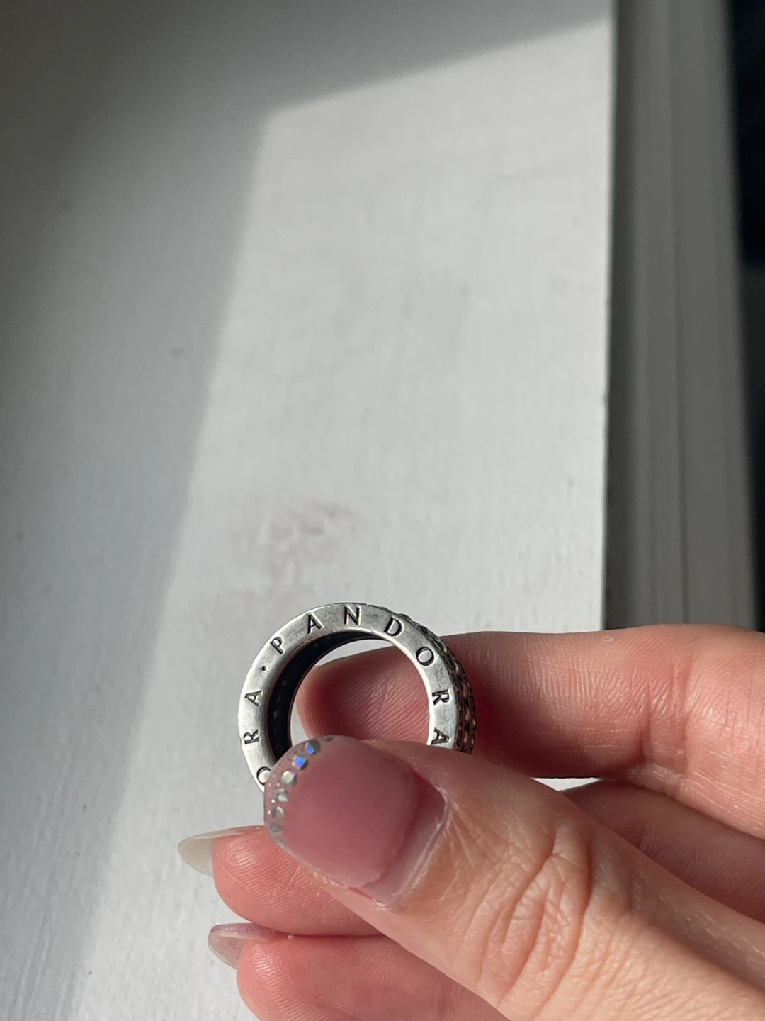 Pandora 925 Silver Ring with crystal - photo 3