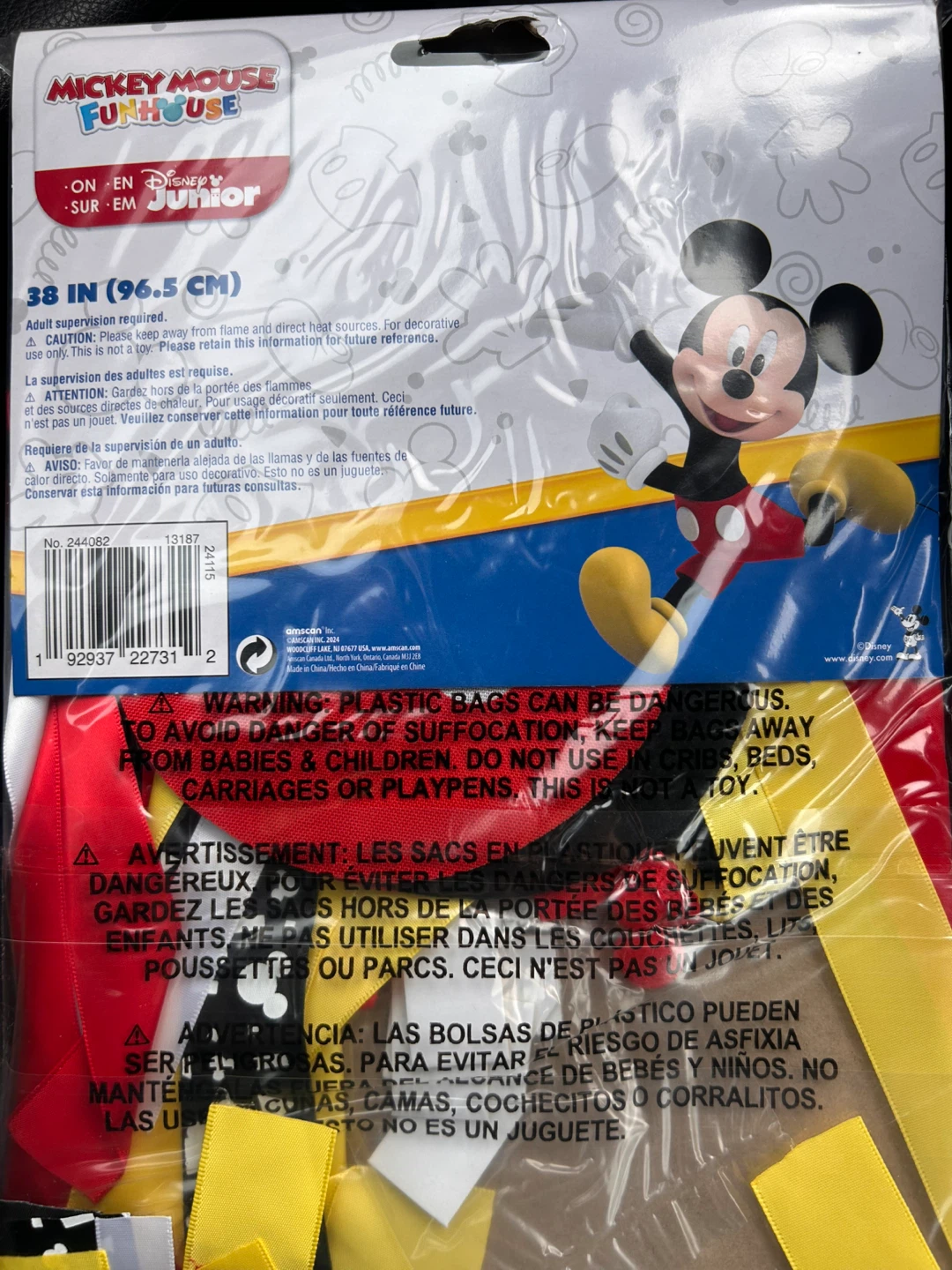 Mickey Mouse 1st birthday high chair decoration garland - new - photo 2