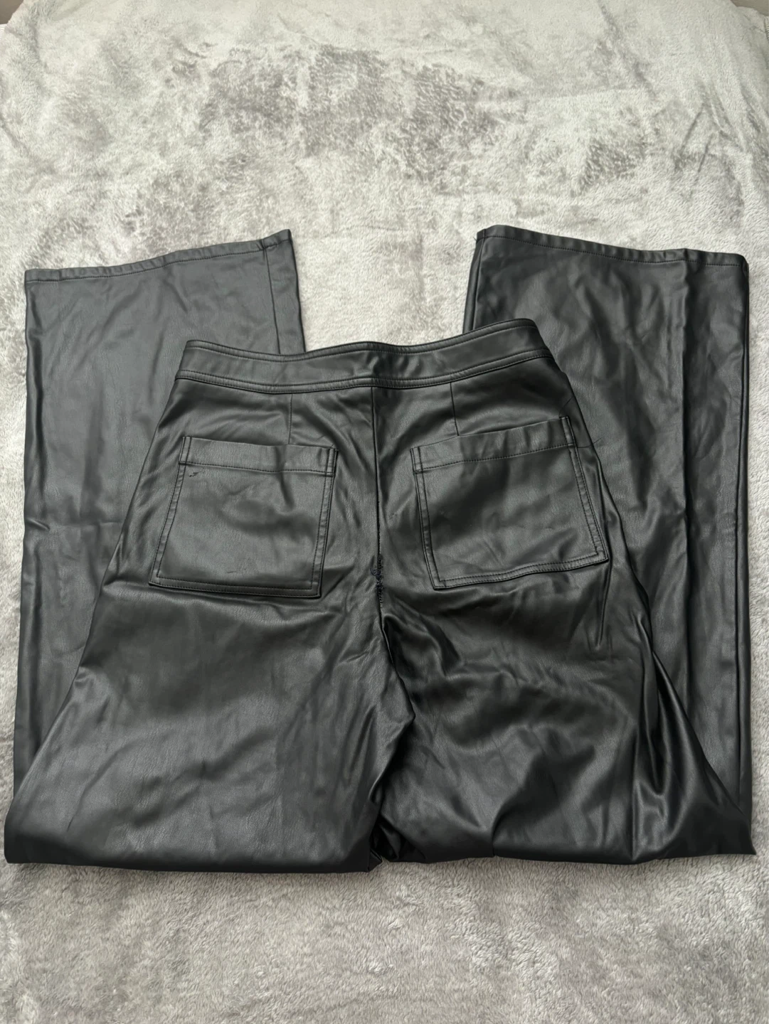 Faux Leather Flare Pants - photo 2
