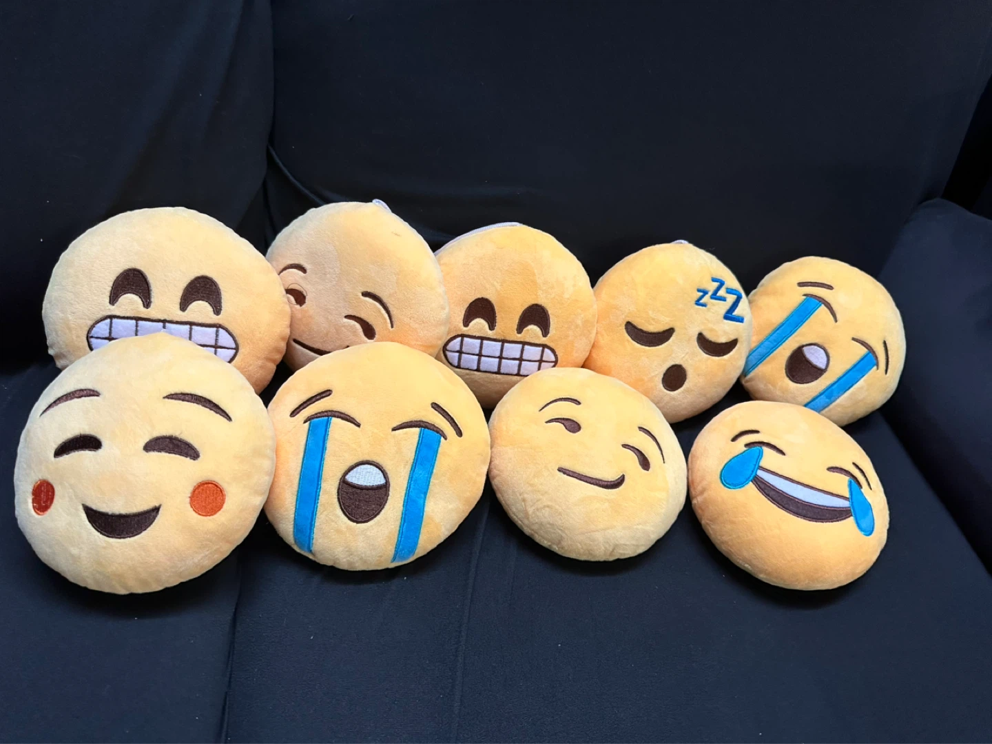 Plush Emoji Ornaments with Suction Cups