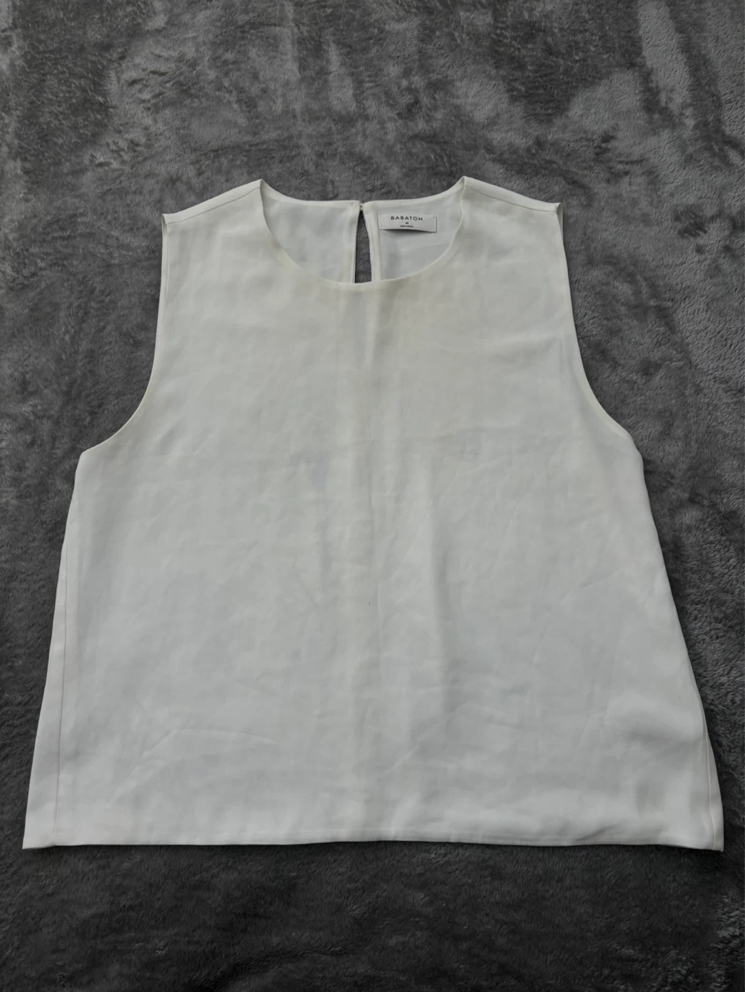Babaton White Sleeveless Top