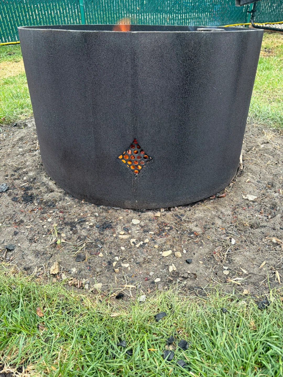 Metal Fire Pit - Heart, Spade, and Diamond Cutouts - photo 2