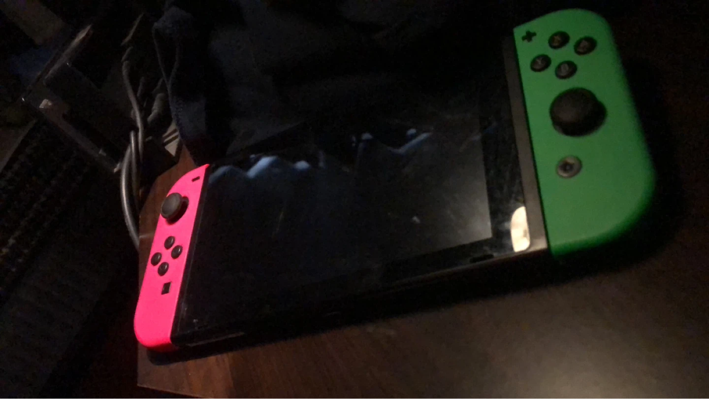 Nintendo Switch Console with Neon Pink and Green Joy-Cons - photo 3