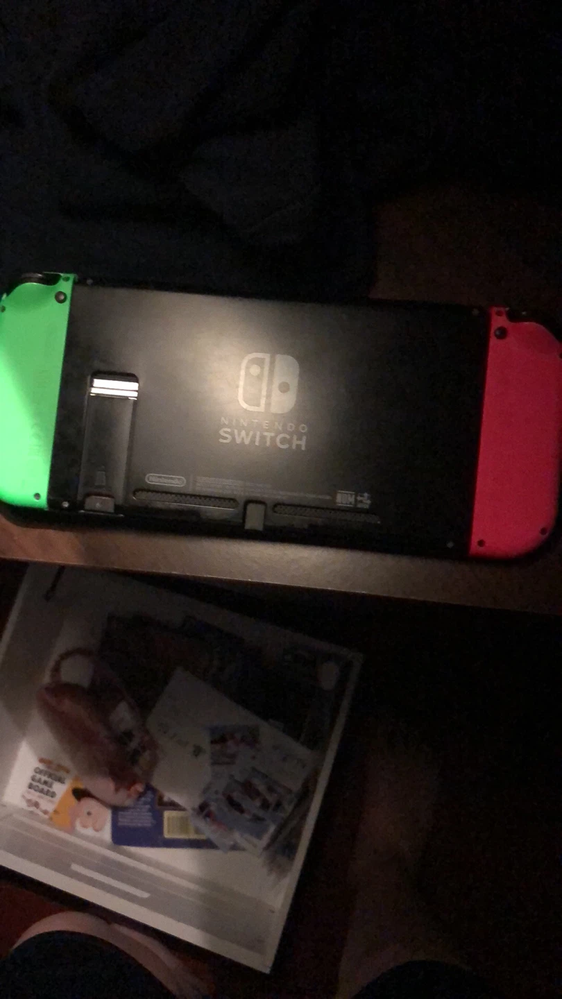 Nintendo Switch Console with Neon Pink and Green Joy-Cons - photo 2