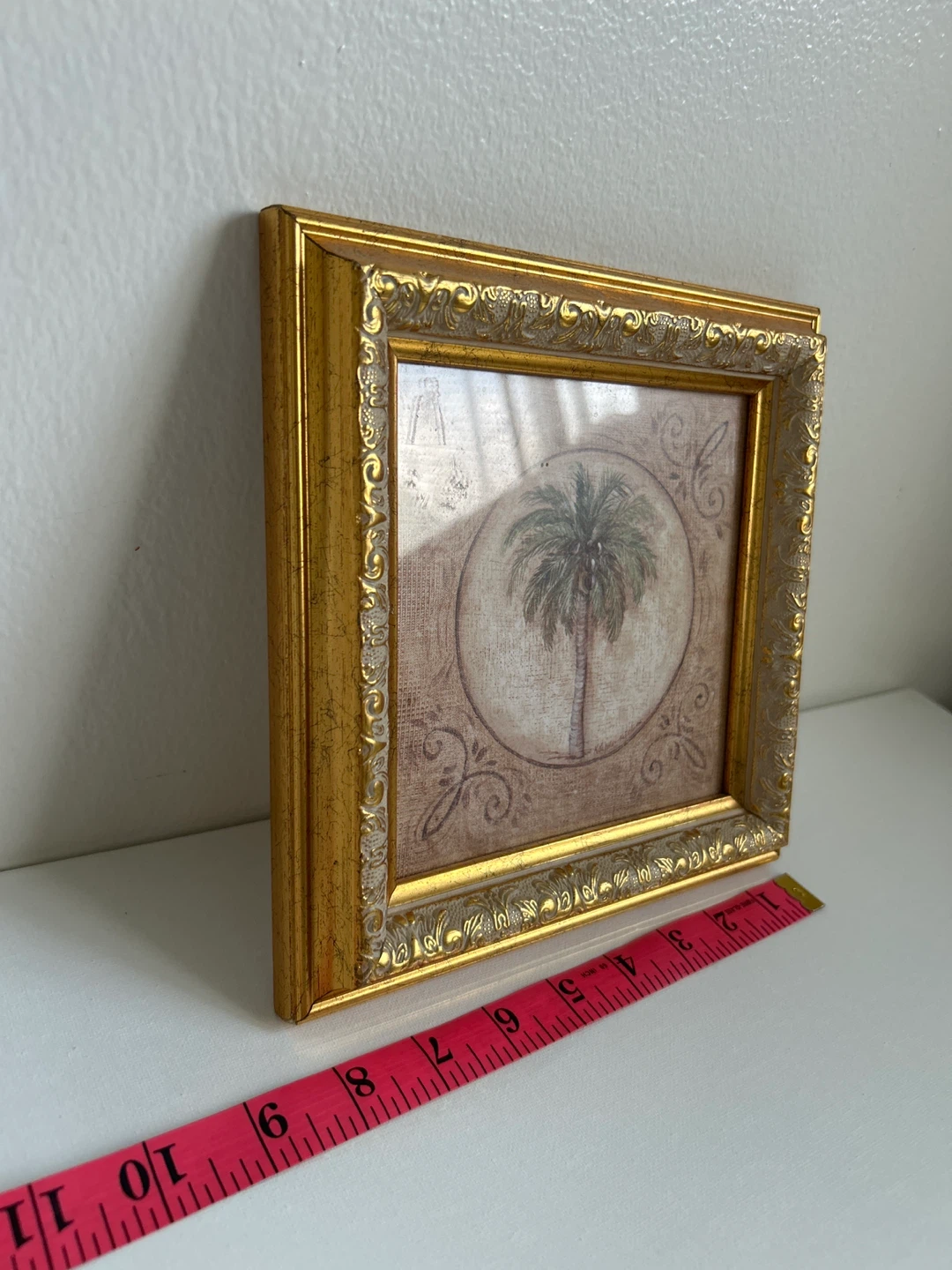 Gold Ornate Frame. Framed Palm Tree Art Print - photo 2