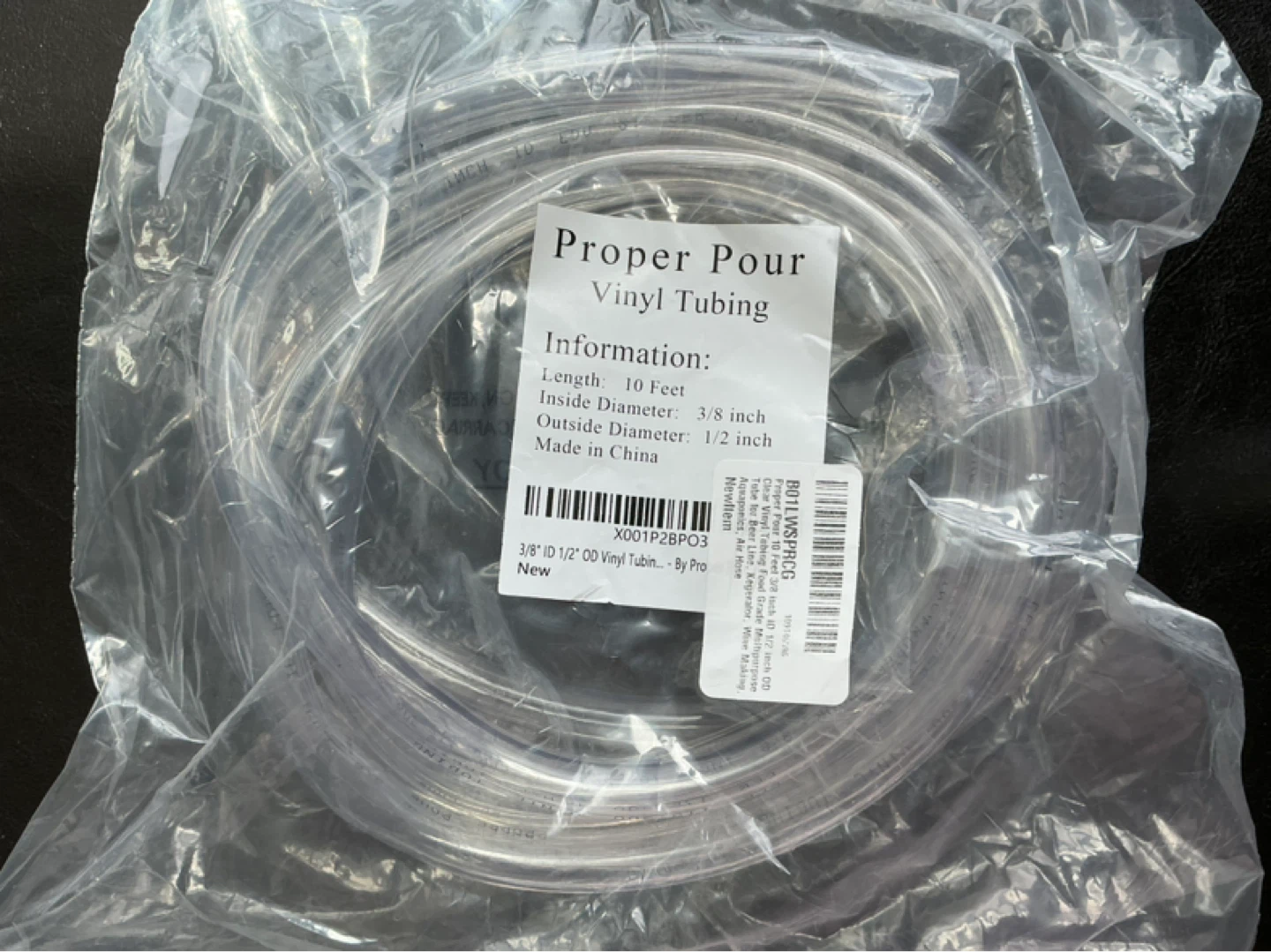 Proper Pour Vinyl Tubing - 10 Feet