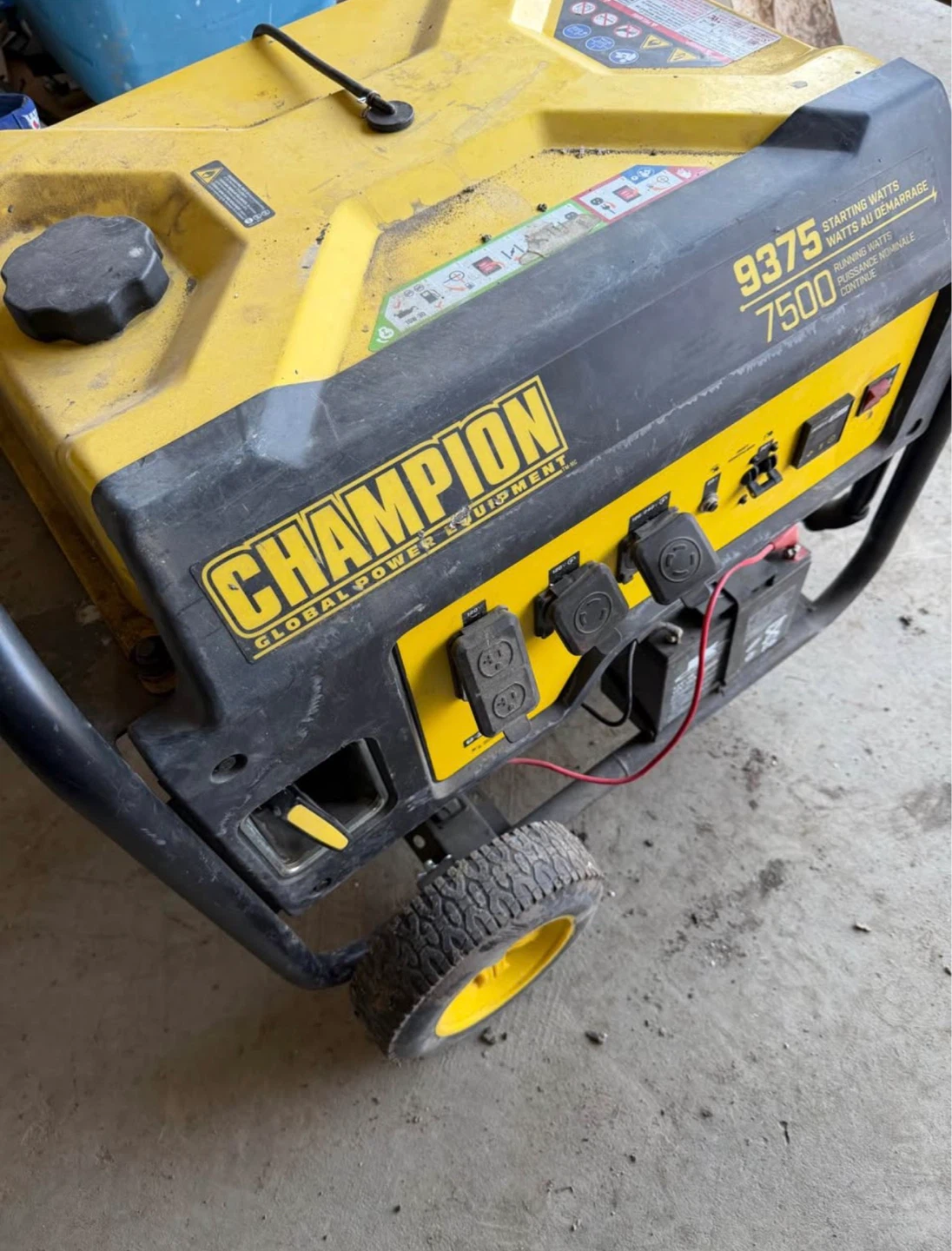 Champion Generator 9375 Starting Watts