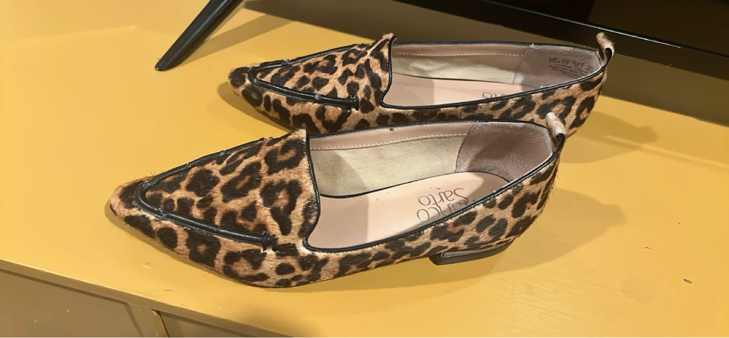 Franco Sarto Leopard Print Loafers (6.5) - photo 2
