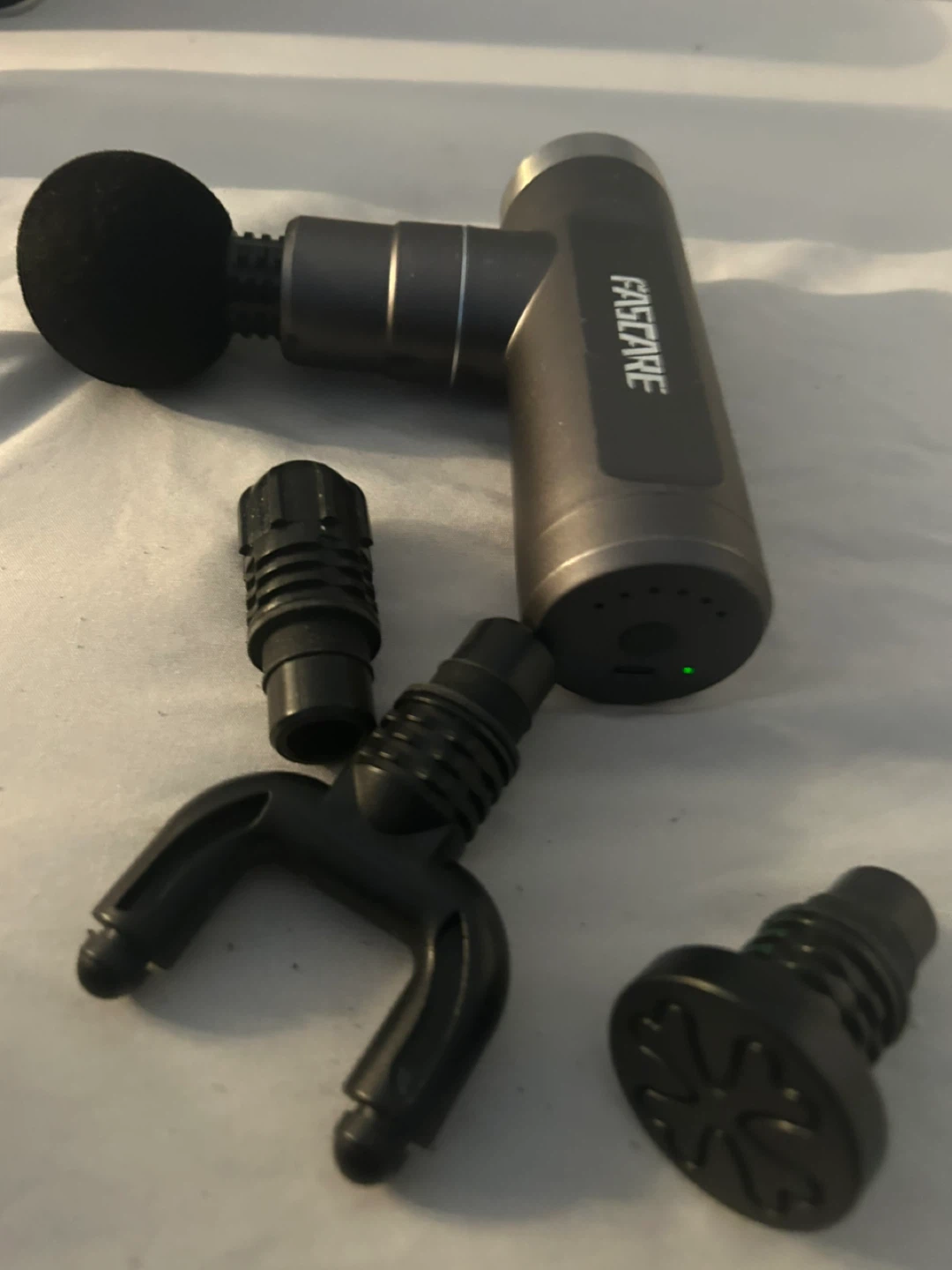 FASCARE Percussion Massage Gun with 4 Attachments - photo 2
