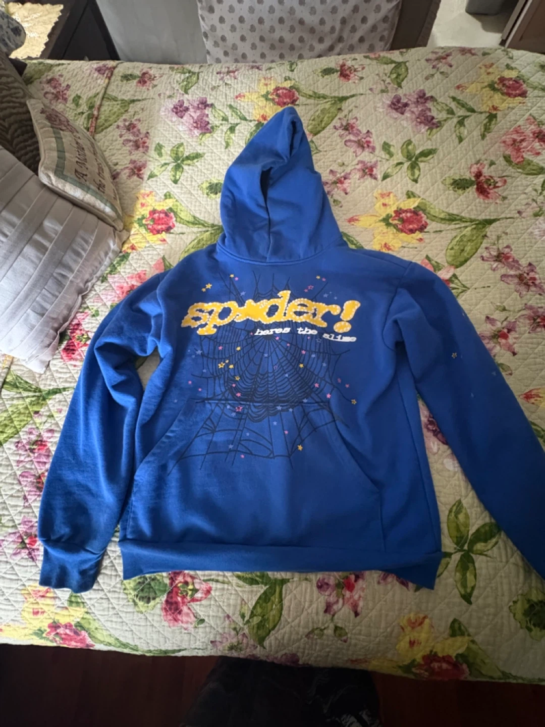 Blue Sp5der Hoodie ( OPEN TO OFFERS )