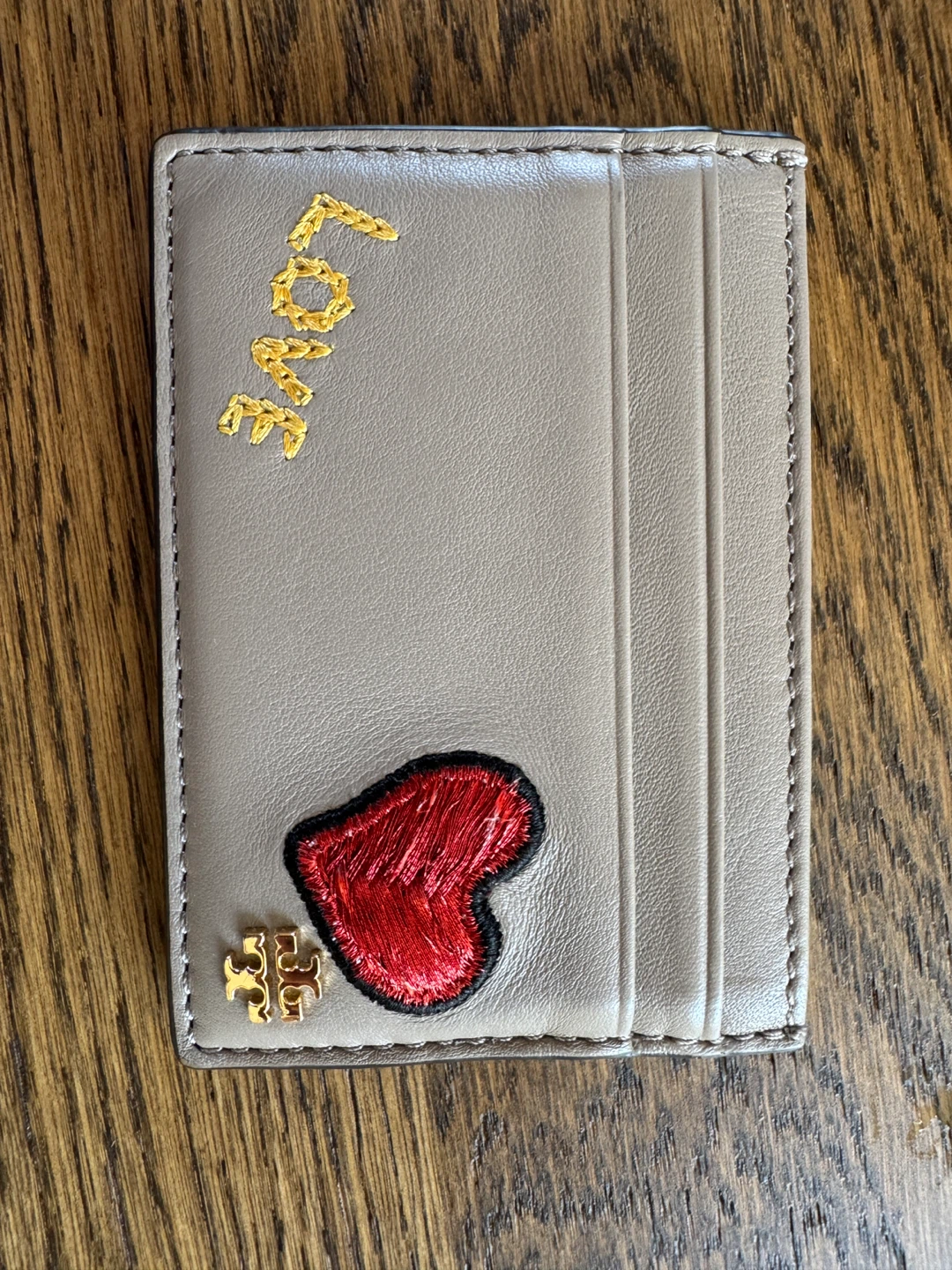 Tory Burch Love Heart Card Holder
