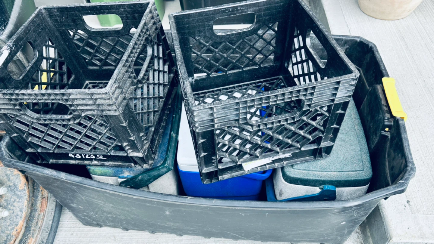 Free Coolers & Plastic Crates – Need Cleaning - photo 3