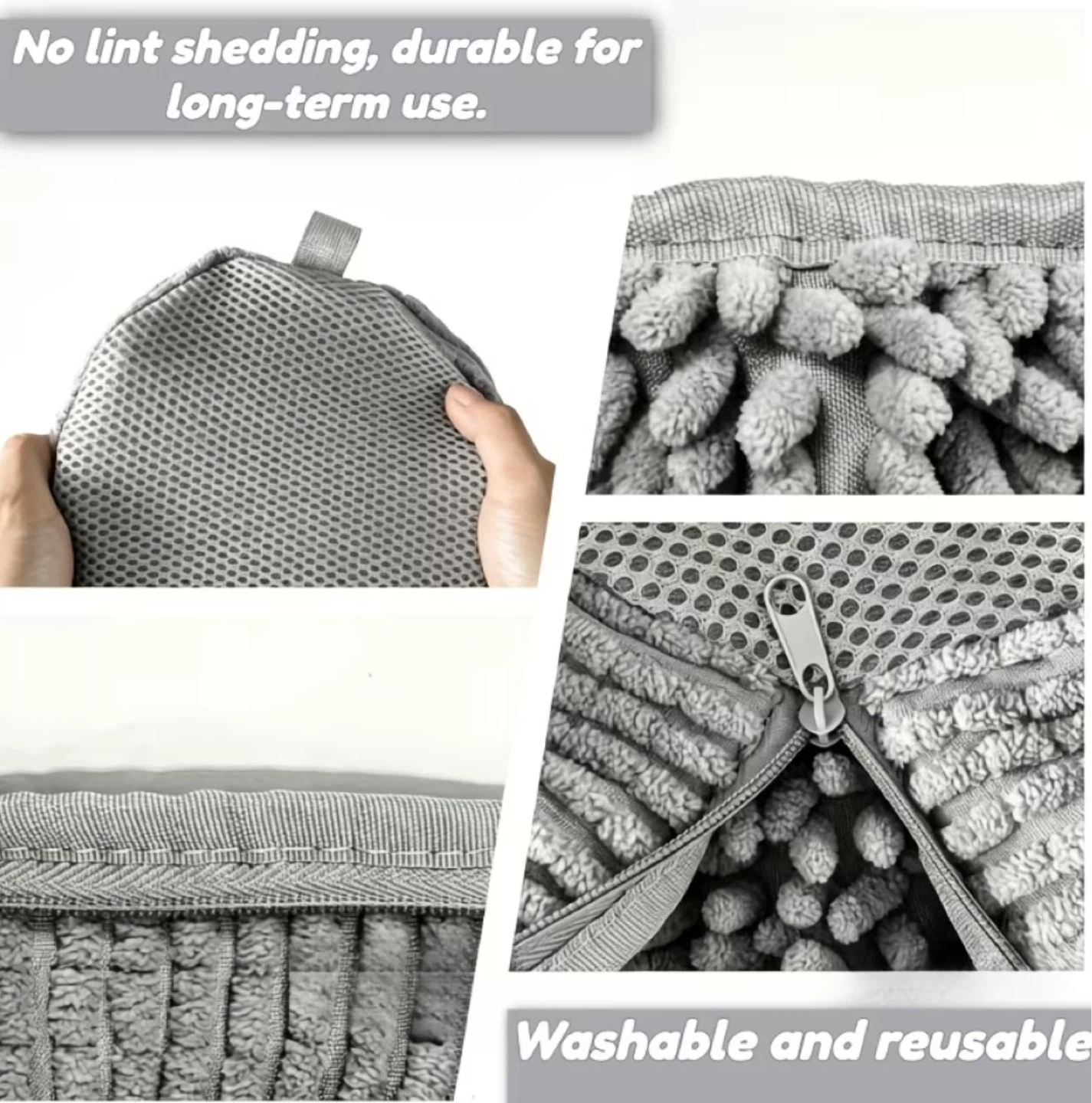 Chenille Microfibre Shoe Washing Bag - photo 5