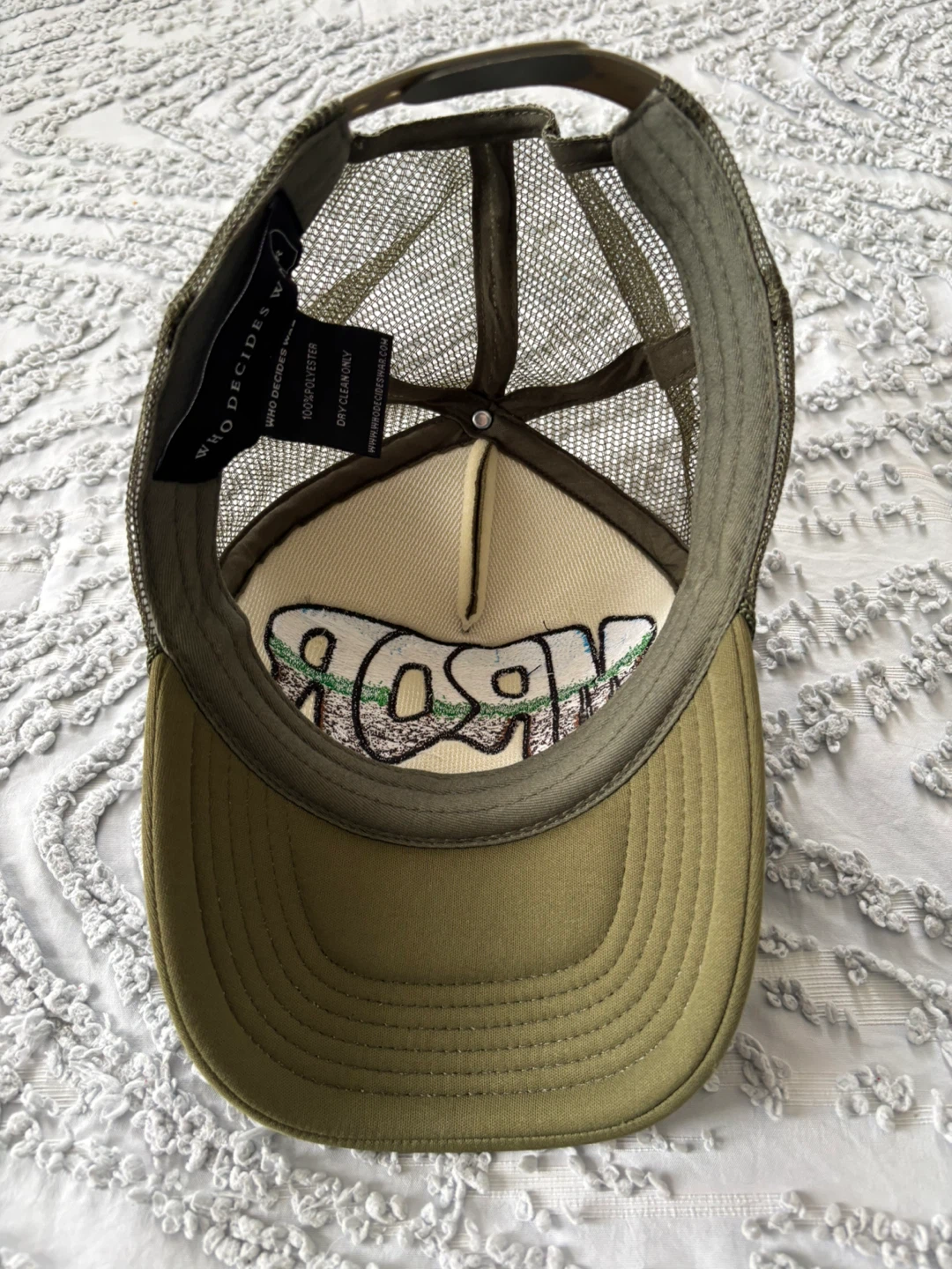 Who Decides War Trucker Hat - photo 3