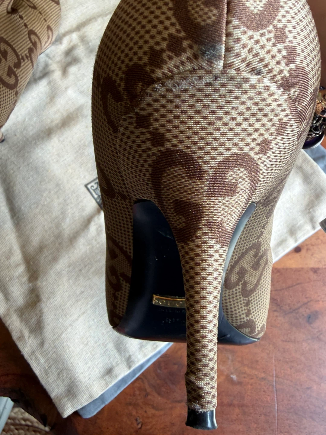 Gucci Monogram Ankle Boots Size 39.5 - photo 4