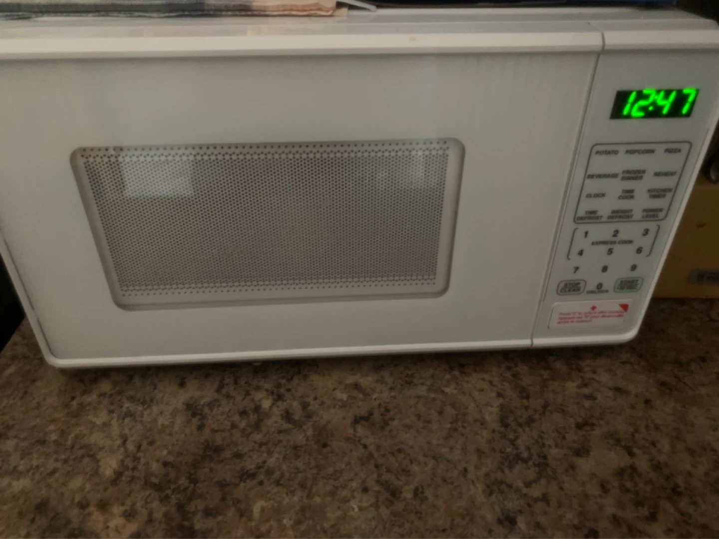 White Microwave