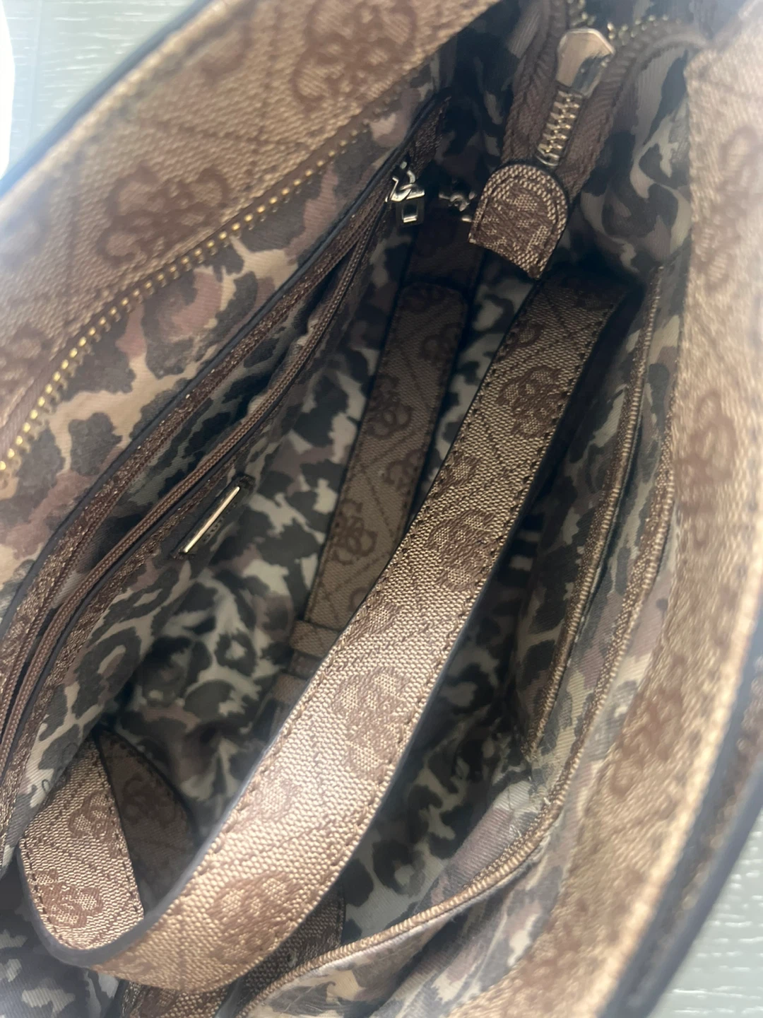 Guess Logo Print Satchel Handbag - photo 2