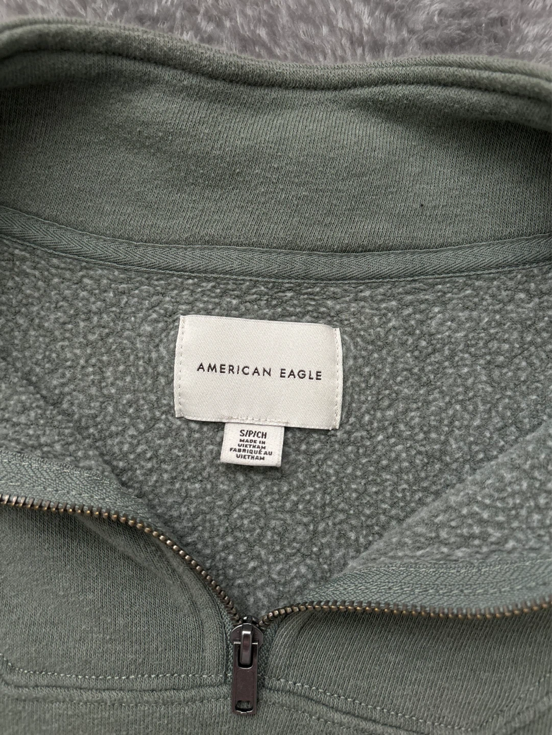 American Eagle Quarter Zip Pullover Sweatshirt - photo 2