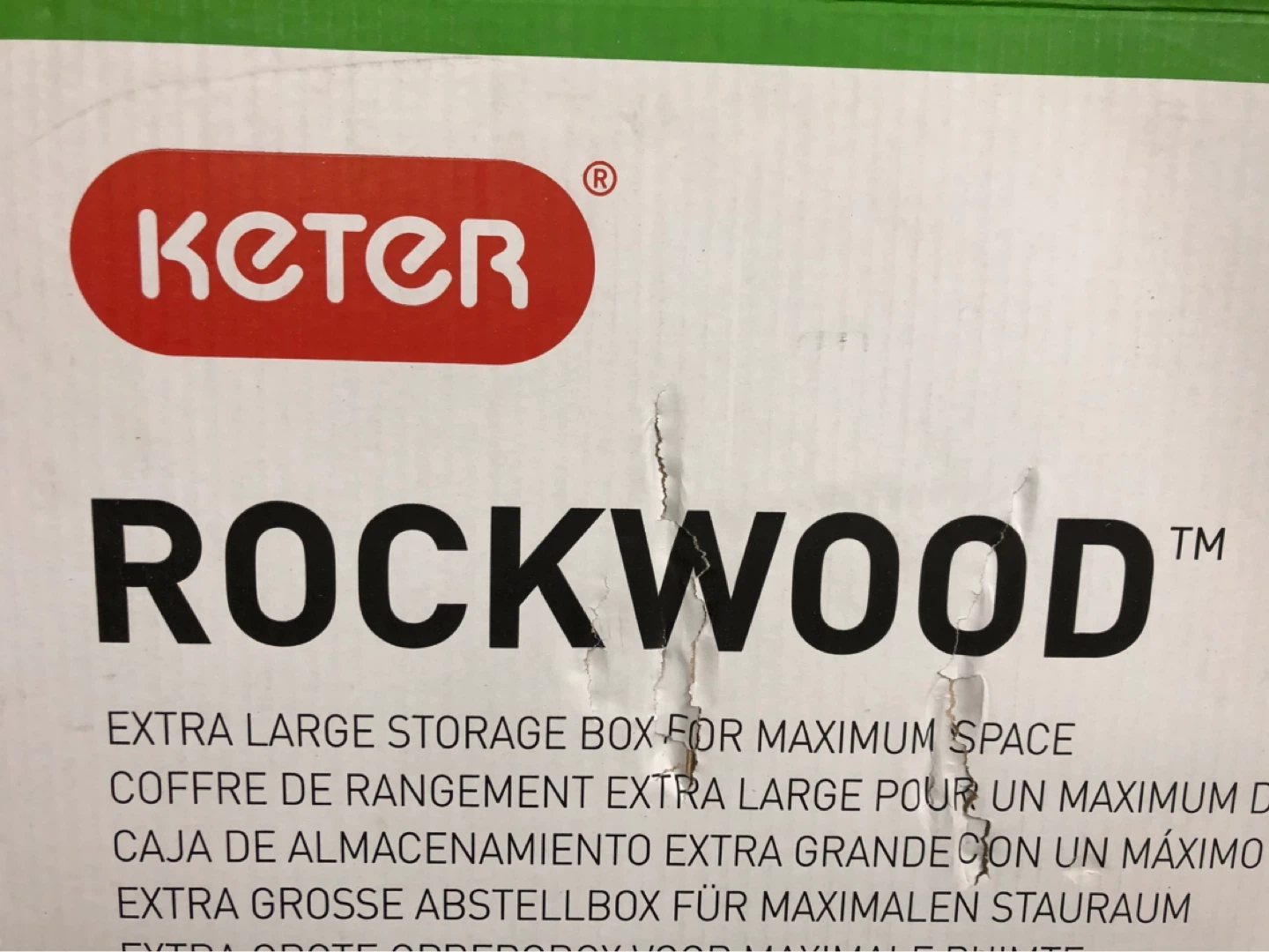 Keter Rockwood 568L Espresso Brown Plastic Deck Storage Box - photo 2