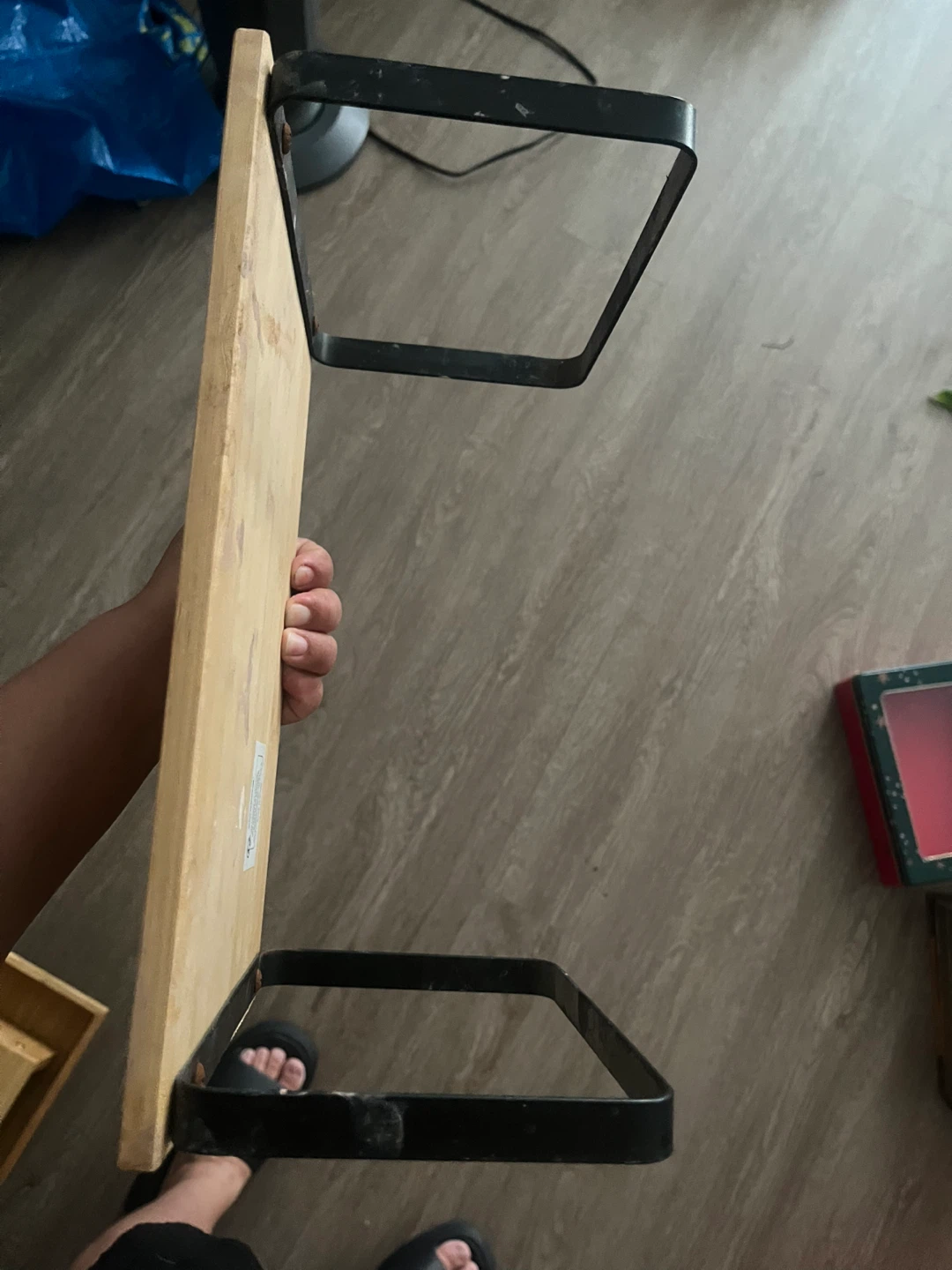 Bamboo Serving Tray Stand - photo 2