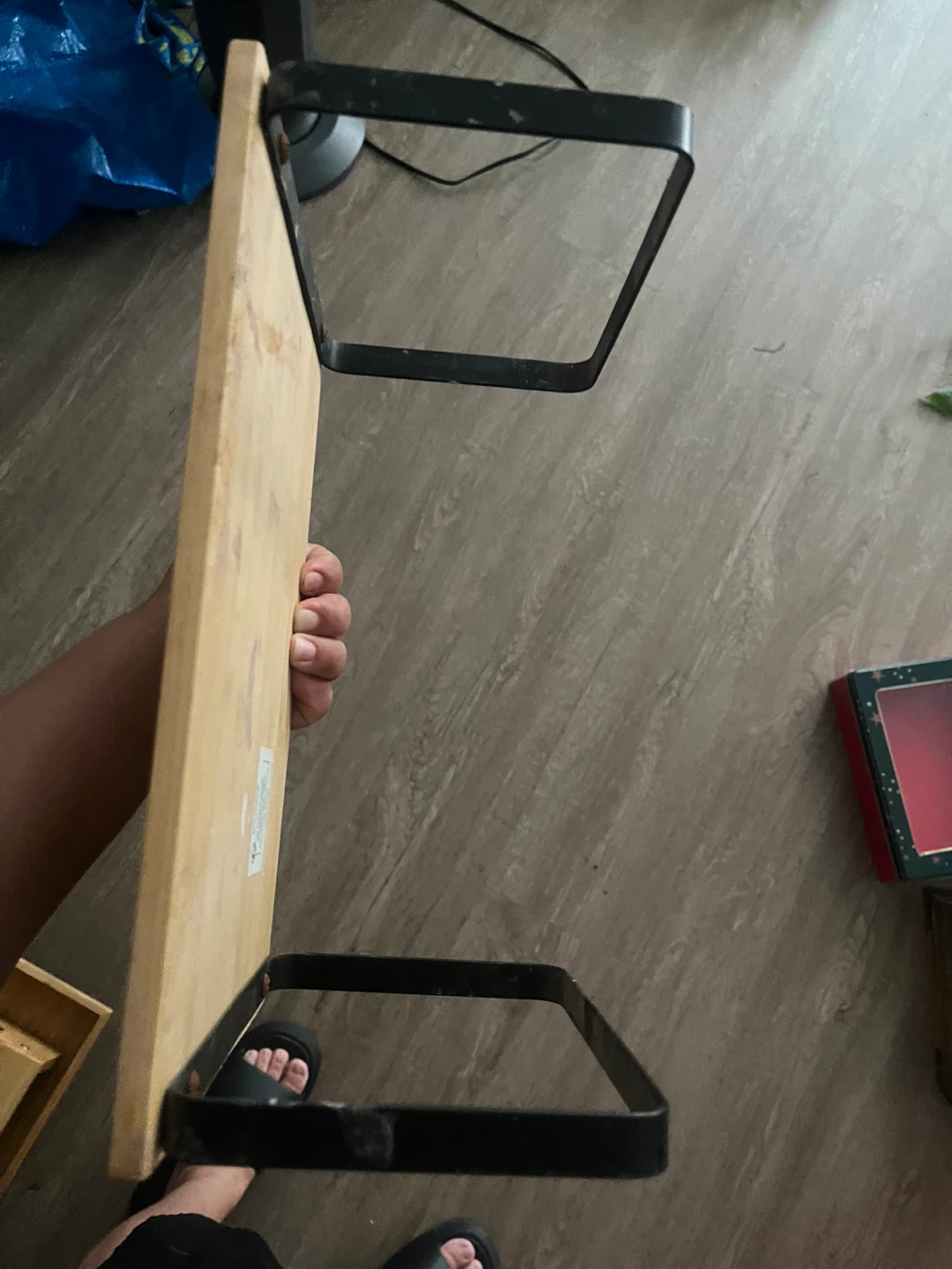Bamboo Serving Tray Stand - photo 3