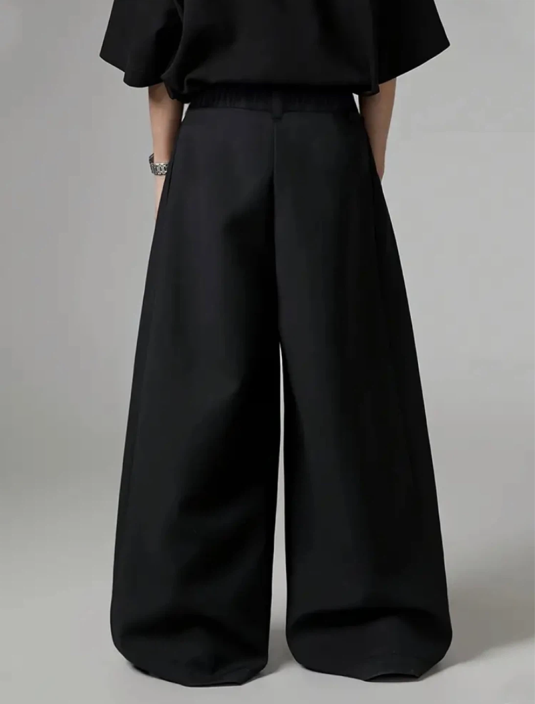 Wide Leg Black Trousers - photo 2