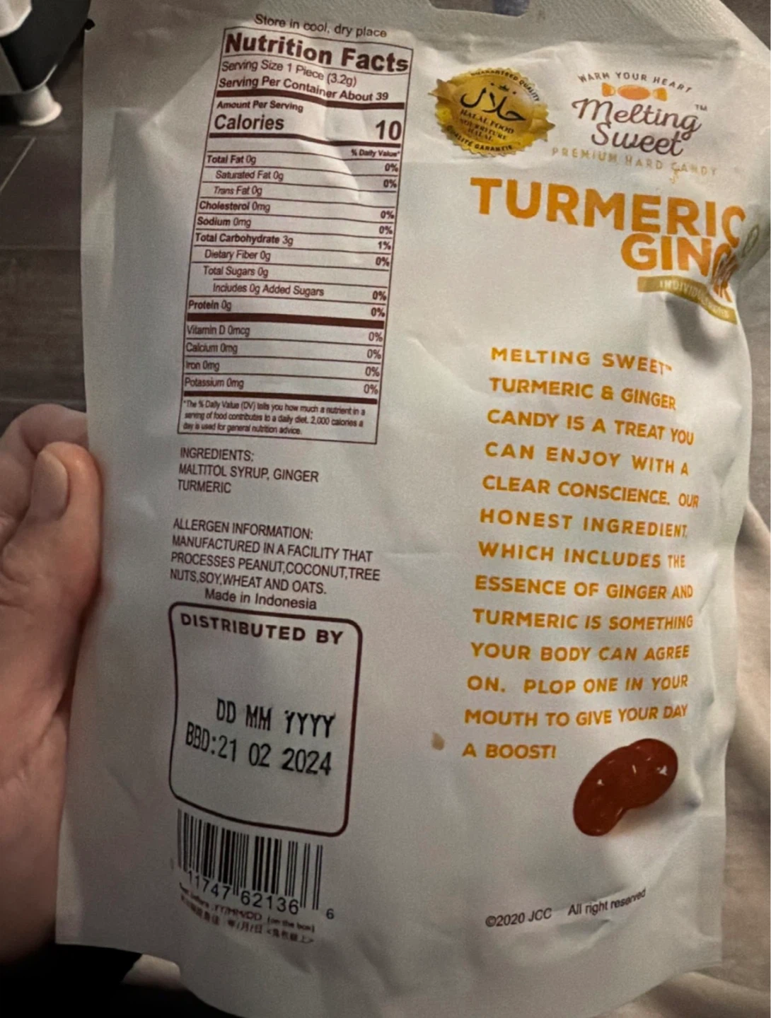 Sugar-Free Turmeric & Ginger Hard Candy - photo 2
