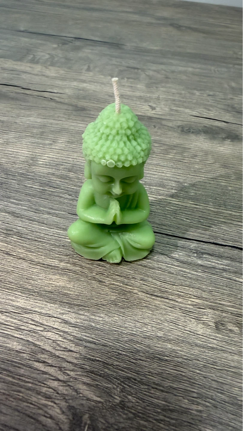 Buddha Shaped Candle - Green