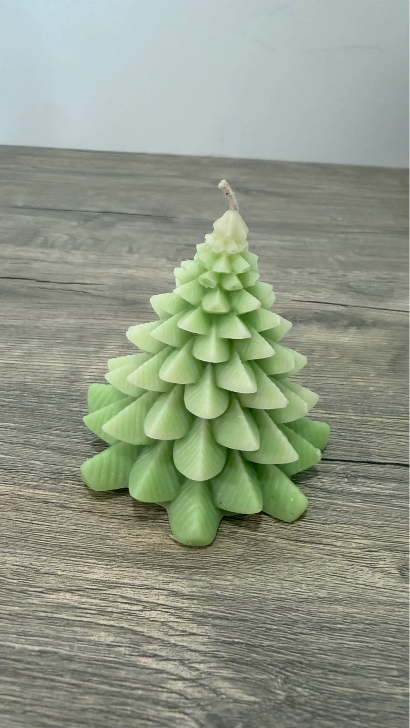 Christmas Tree Shaped Candle - Green