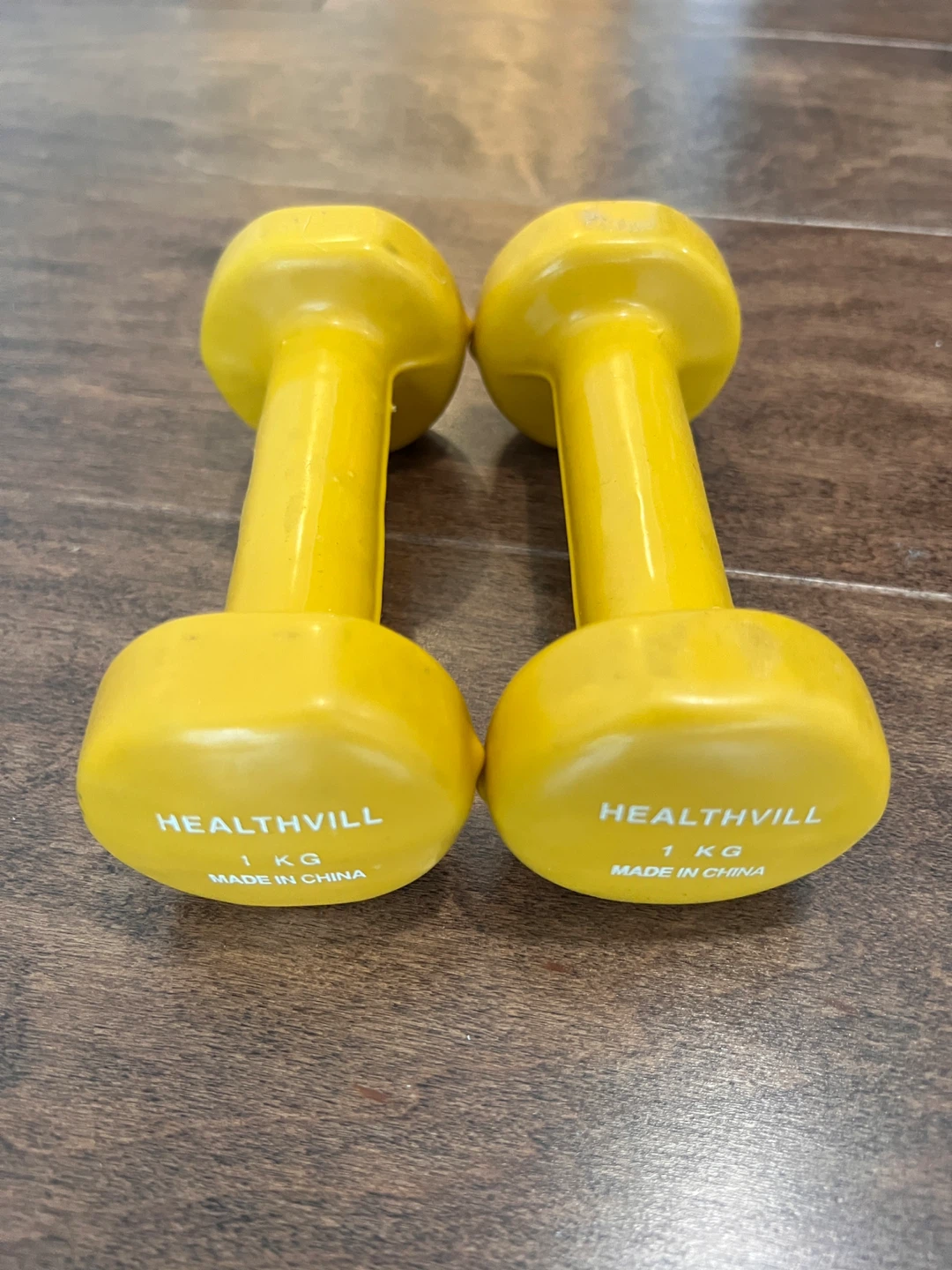 Yellow 1kg Dumbbells
