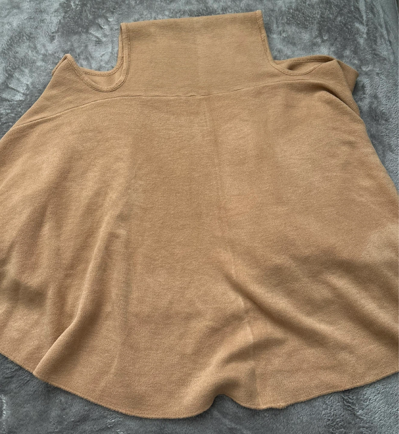 Women's Camel Poncho