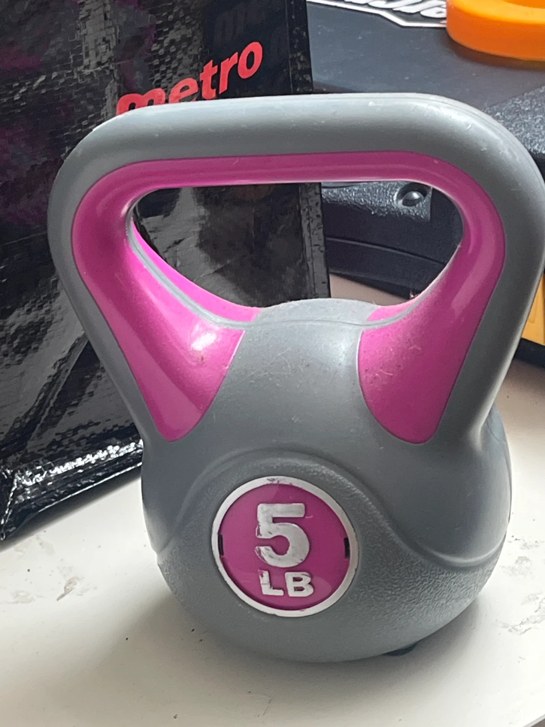 5 LB Kettlebell - Grey/Pink