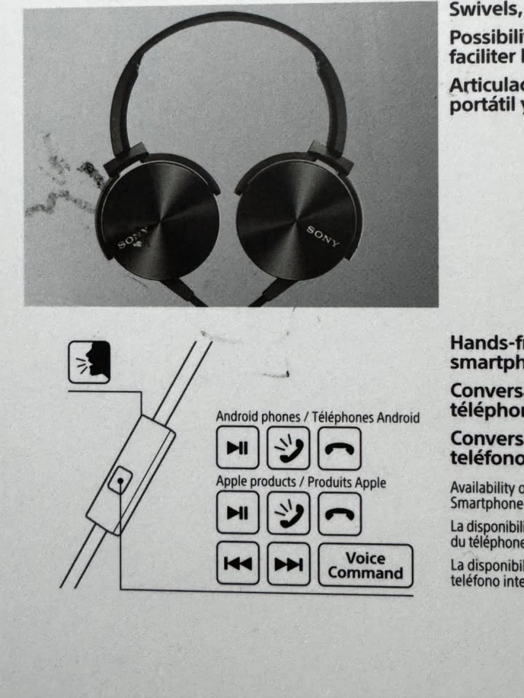 Sony MDR-XB450AP Extra Bass Stereo Headphones - photo 3