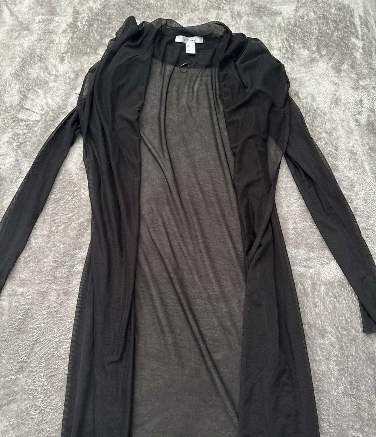 Black Mesh Cardigan