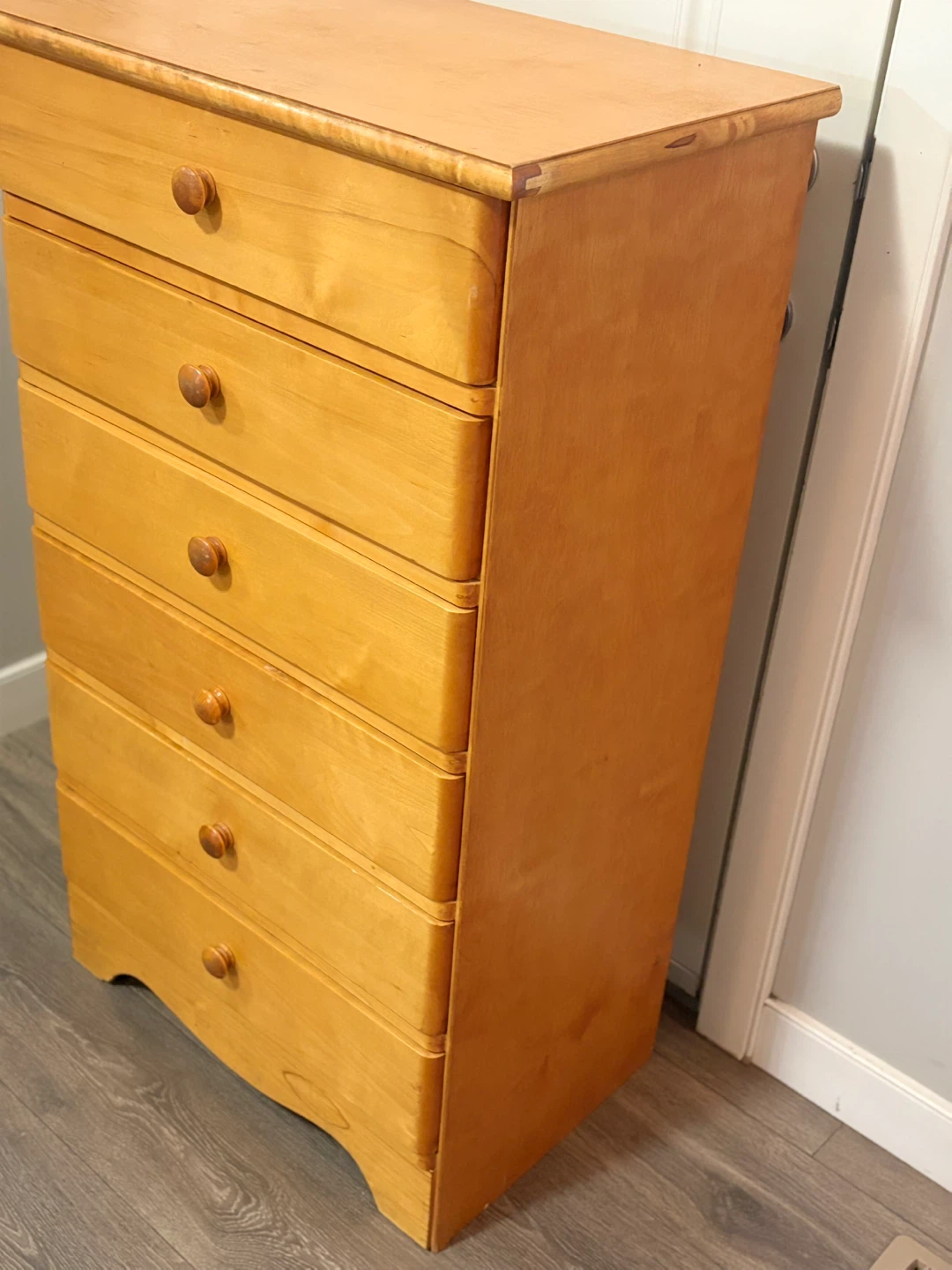 Wooden 6-Drawer Tall Dresser - photo 4