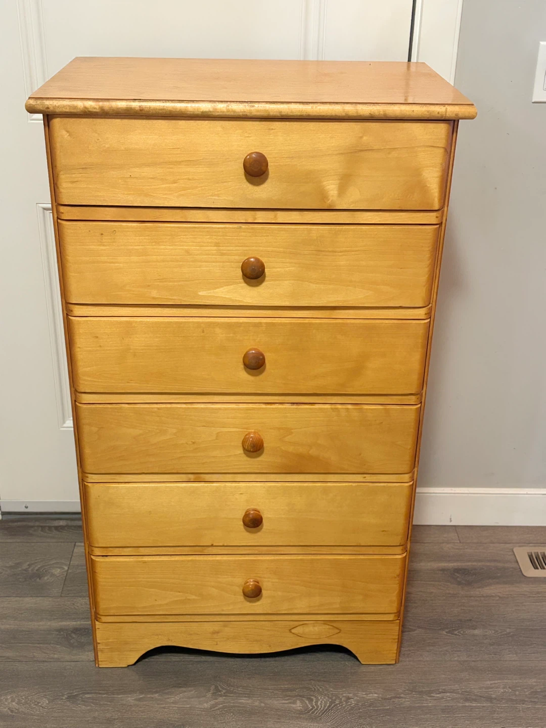 Wooden 6-Drawer Tall Dresser - photo 2