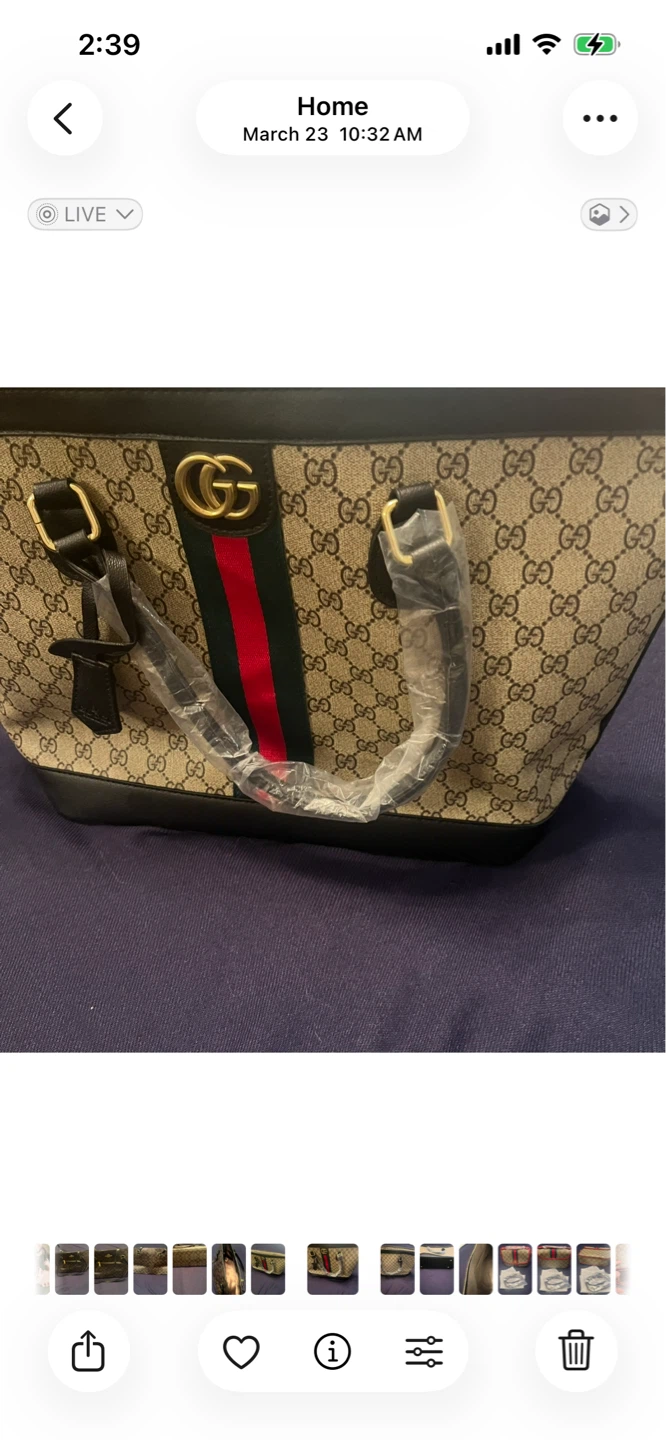 Gucci type Monogram Tote Bag