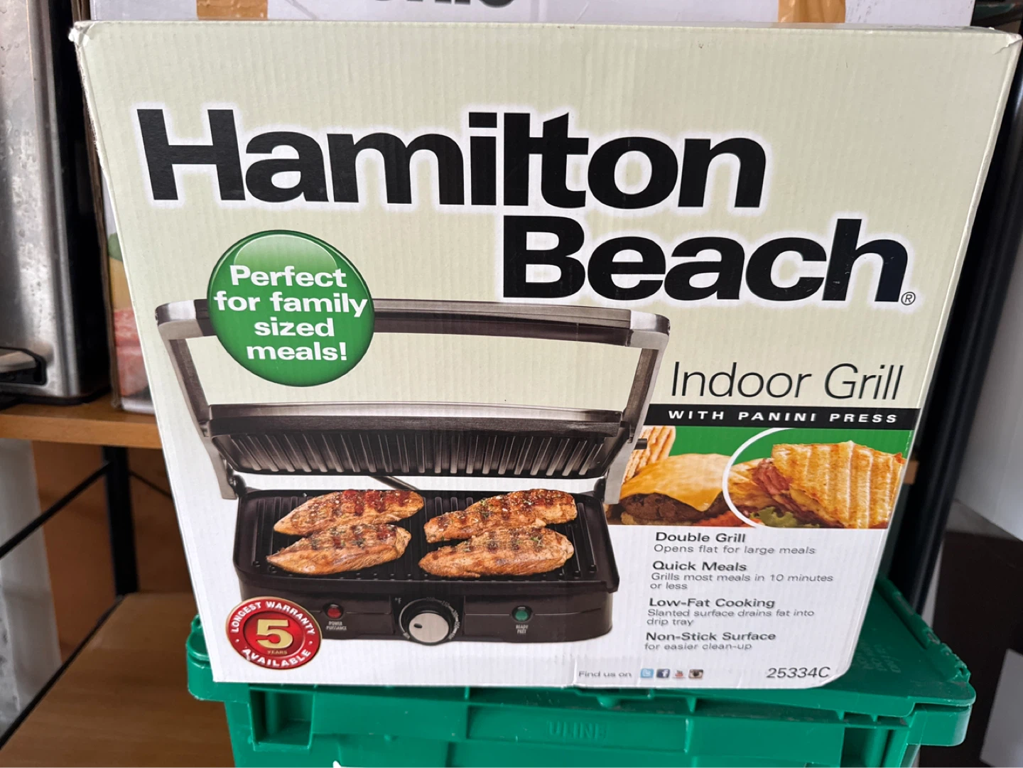 Hamilton Beach Indoor Grill with Panini Press