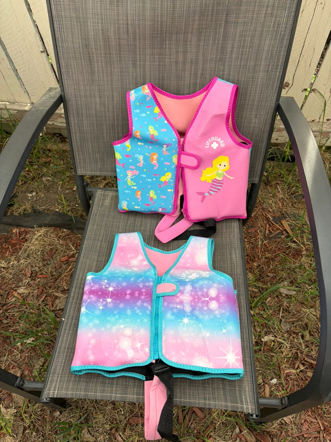 Two Girls' Life Vests - Mermaid & Galaxy Print - photo 2