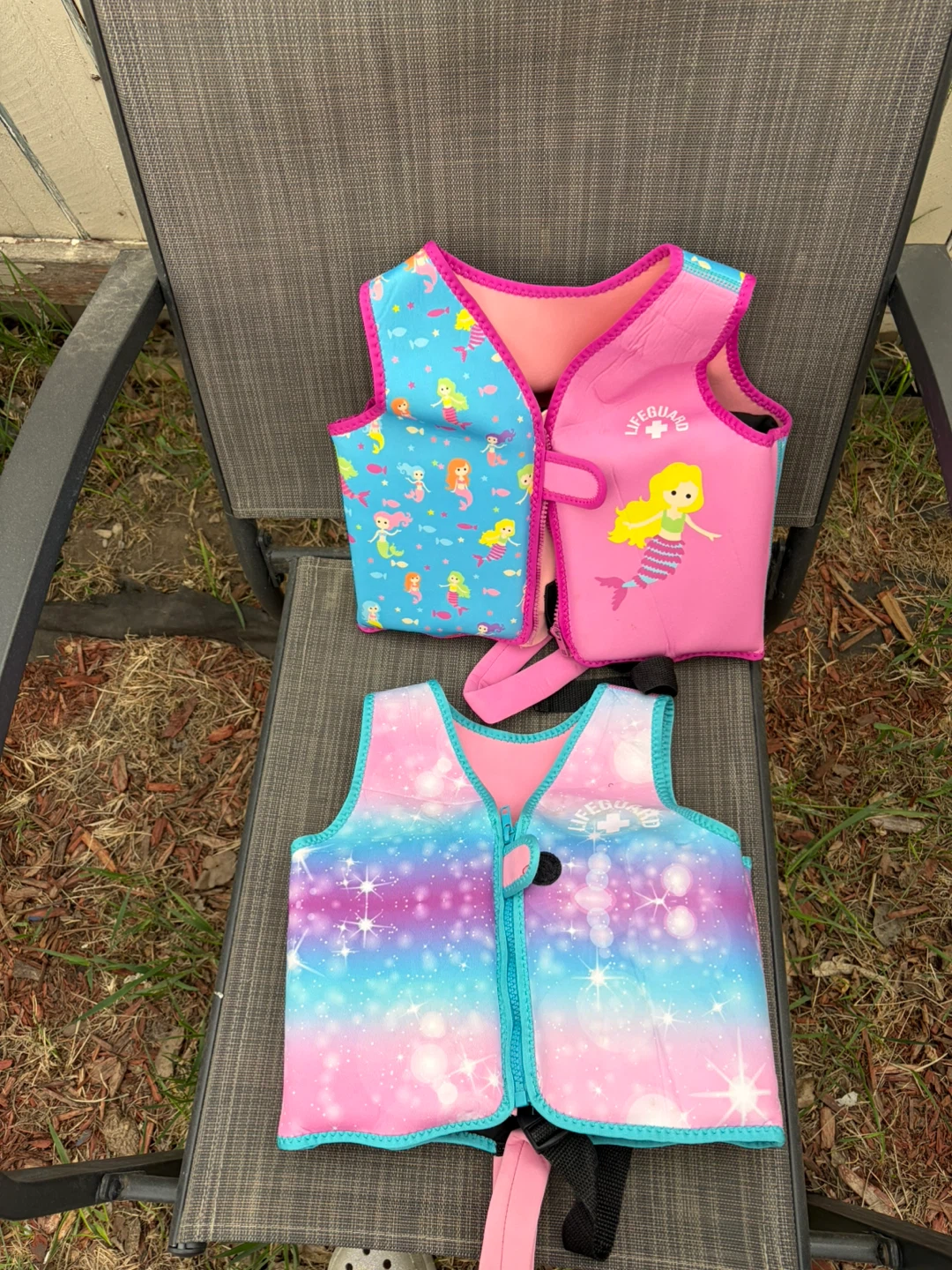 Two Girls' Life Vests - Mermaid & Galaxy Print - photo 4