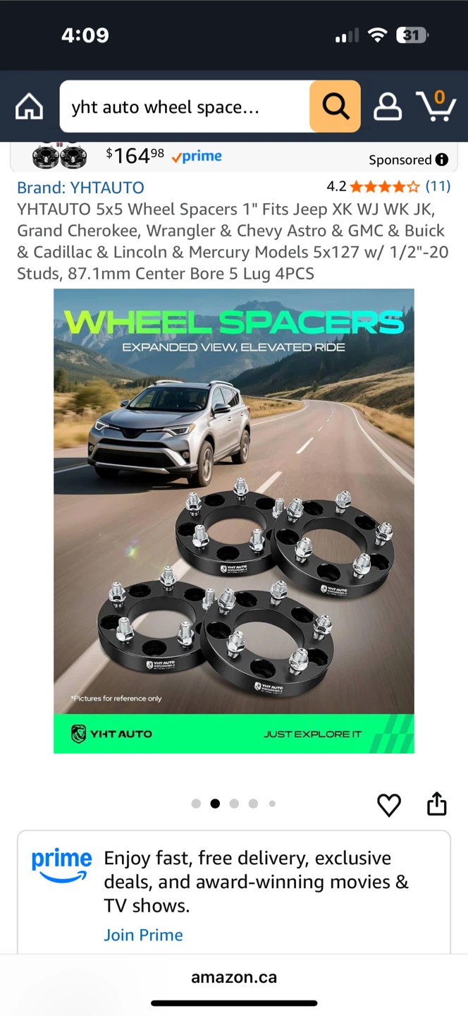 YHTAUTO 5x5 Wheel Spacers 2pcs read ad - photo 2
