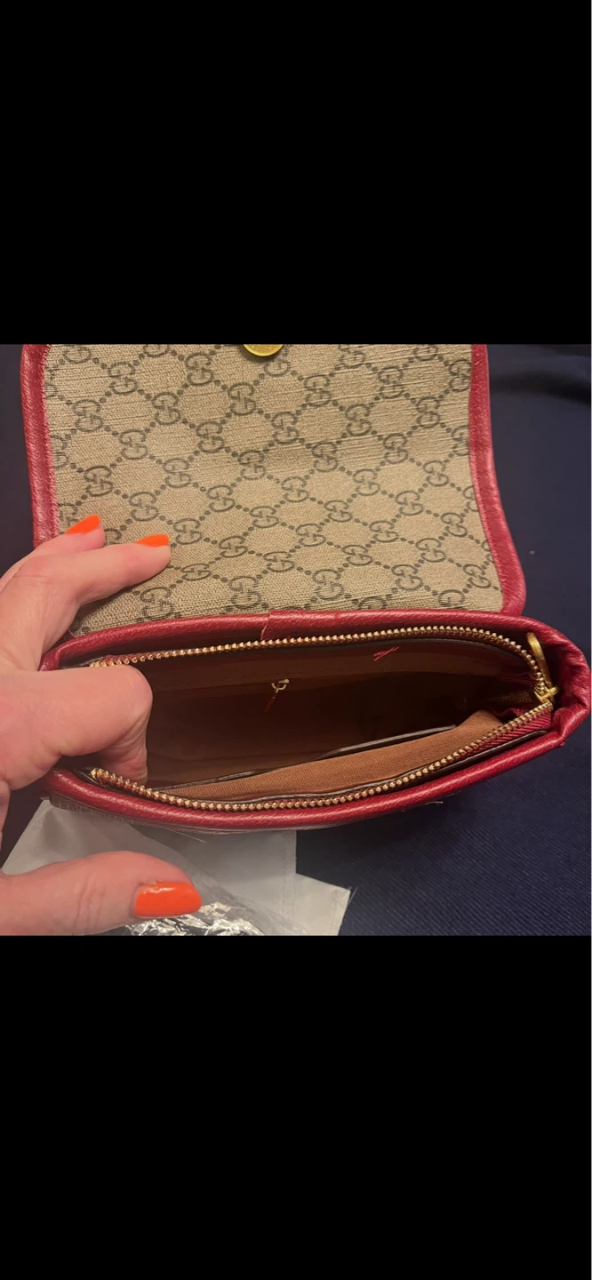 Small  Shoulder Bag Red Trim - photo 2