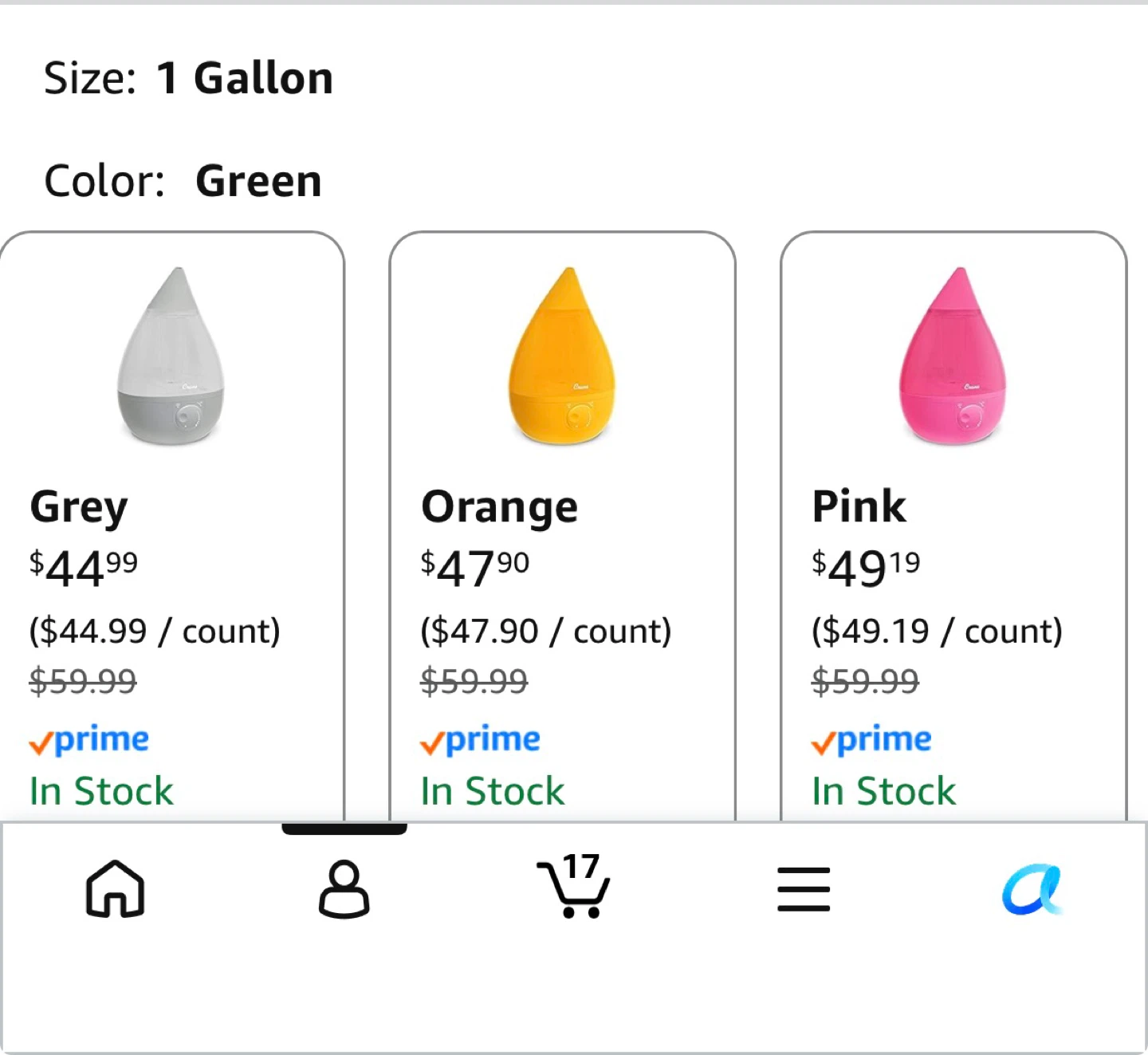 Crane Ultrasonic Cool Mist Humidifier 1 Gallon Green - photo 2