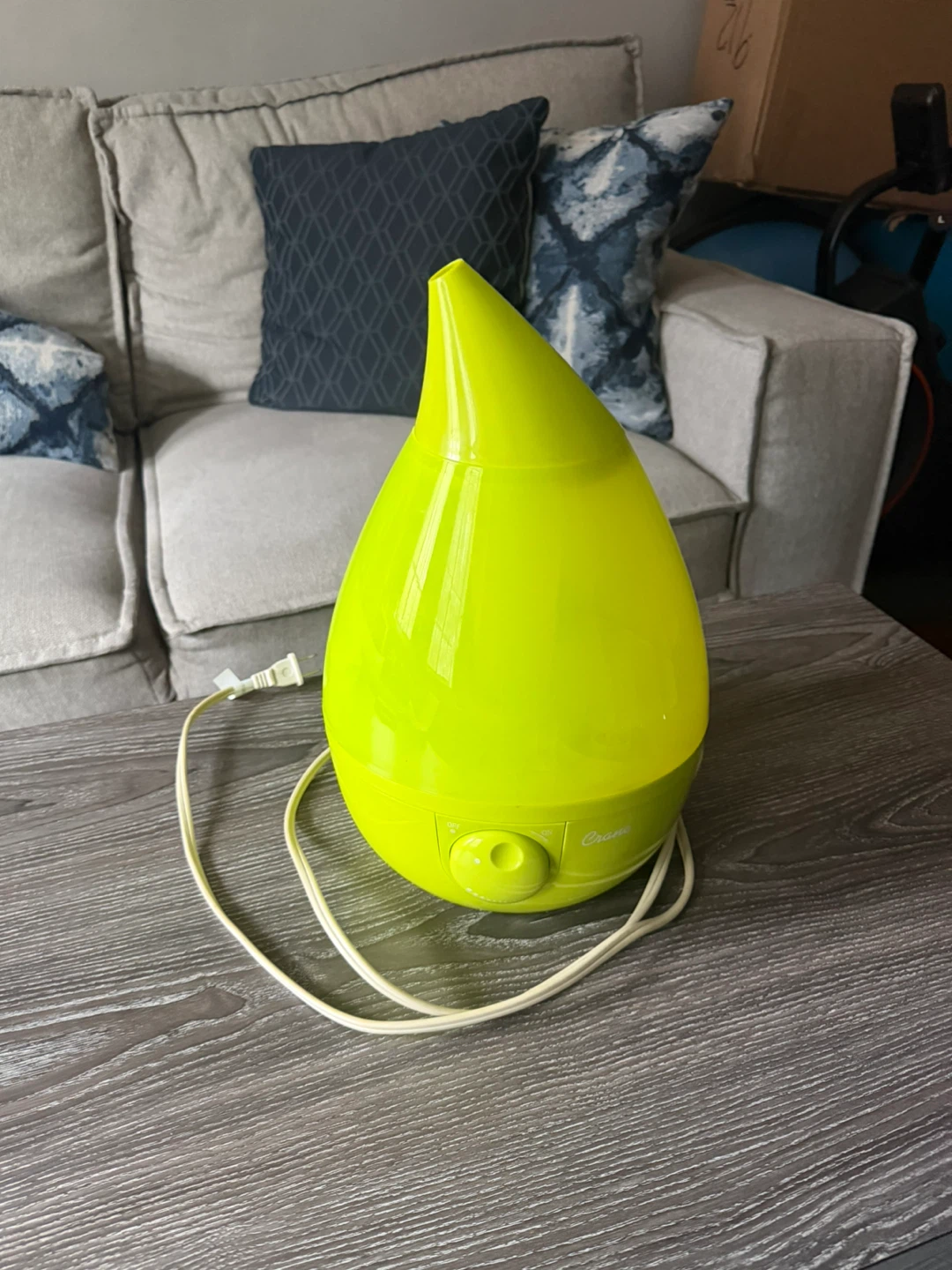Crane Ultrasonic Cool Mist Humidifier 1 Gallon Green
