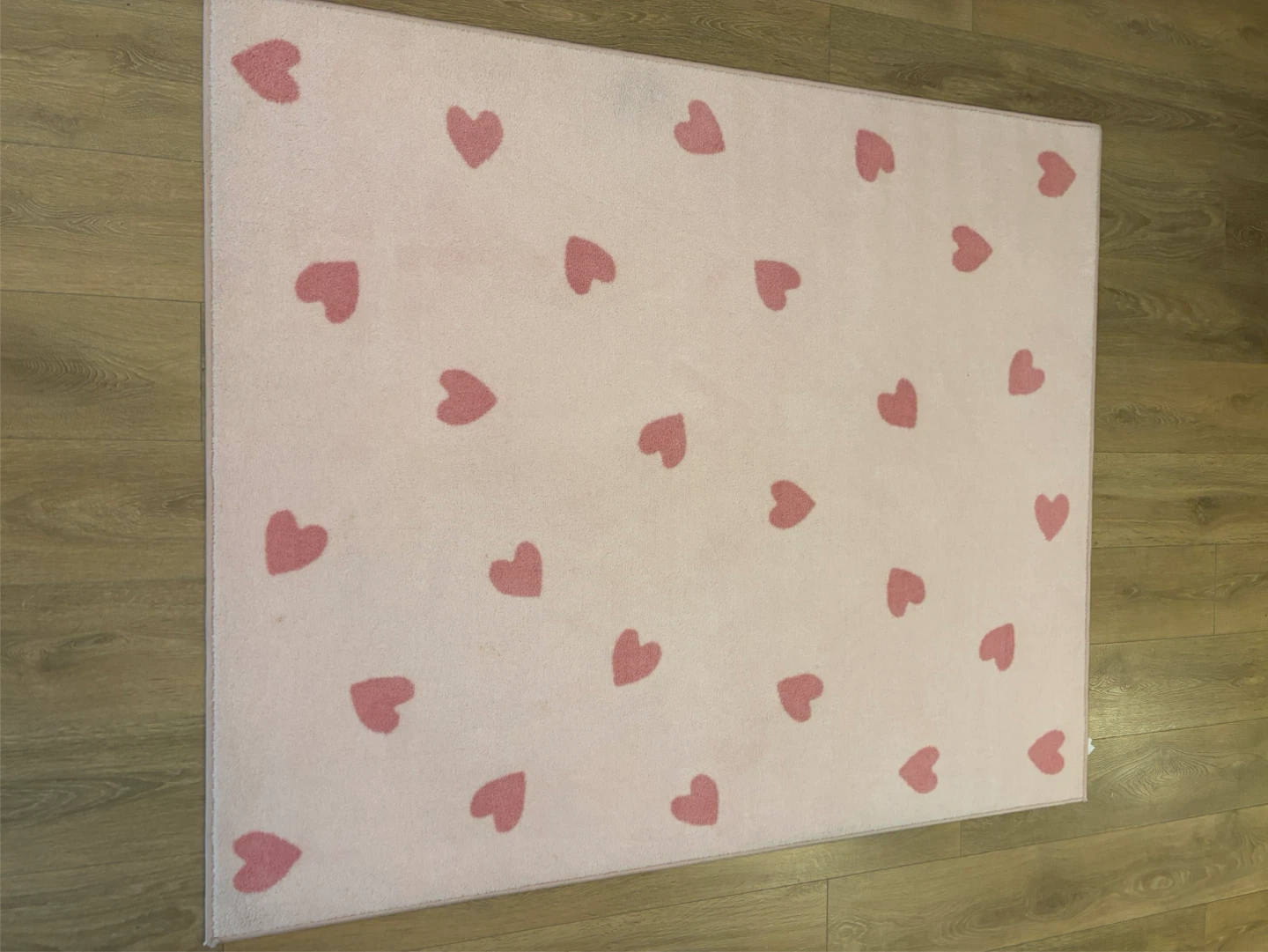 IKEA BARNDRÖM Rug - Pink Hearts Carpet / Rug 133x160 cm - photo 2